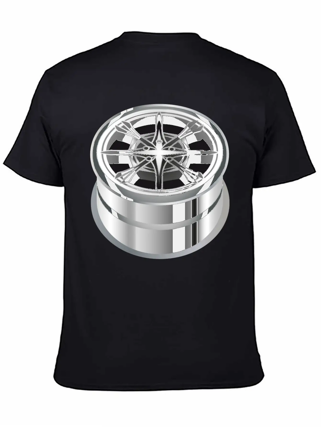 Self-made Shiny Chrome Rim For The Car Essential Cotton Tee For Daily Outfits – Unisex Style