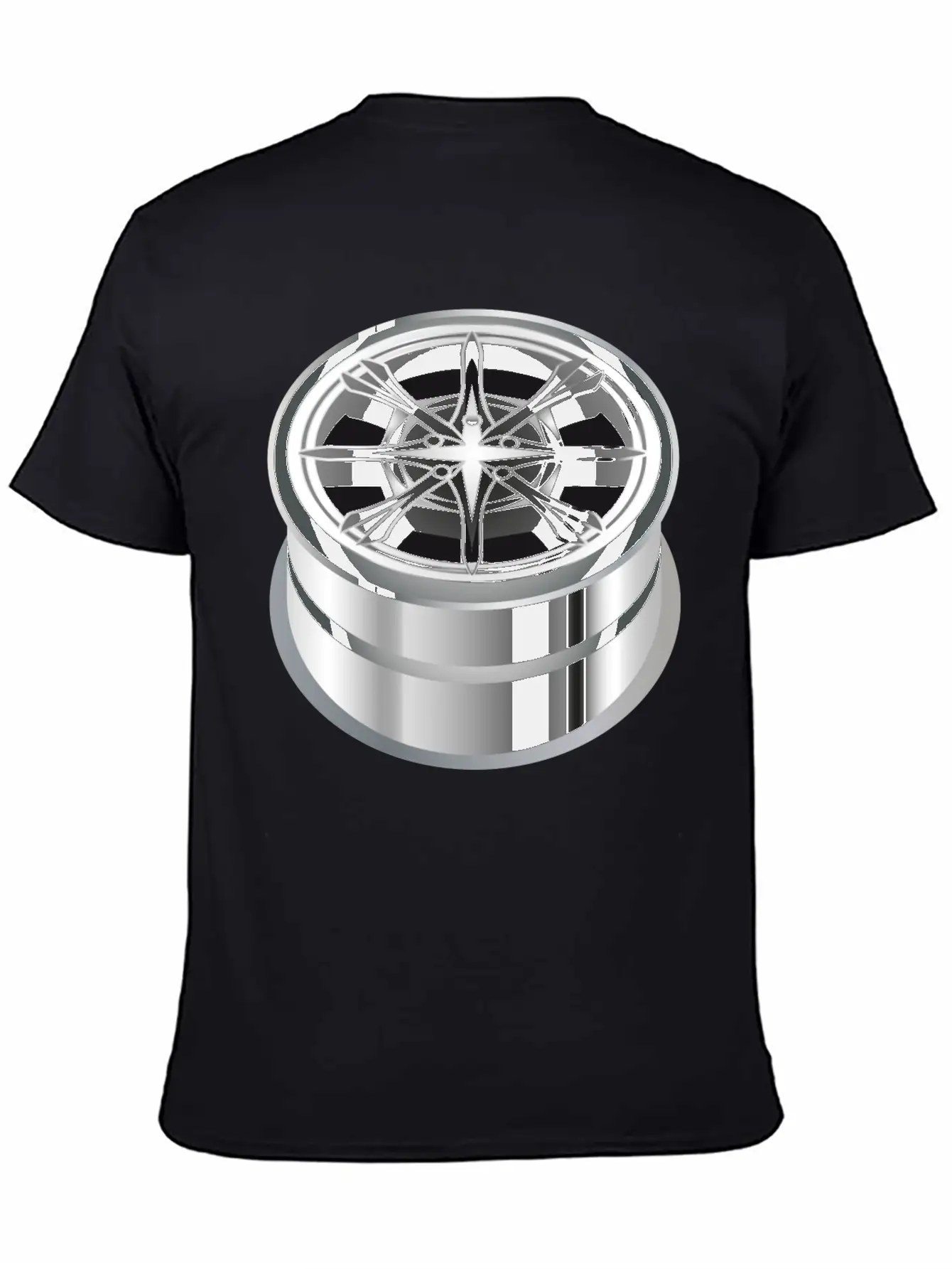 Self-made Shiny Chrome Rim For The Car Essential Cotton Tee For Daily Outfits – Unisex Style