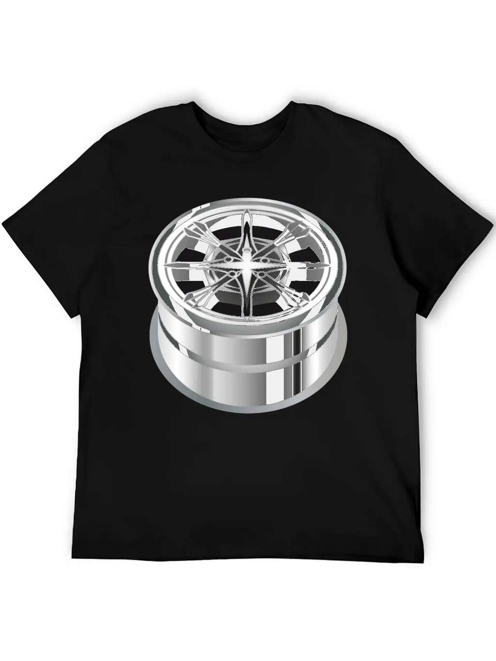 Self-made Shiny Chrome Rim For The Car Essential Cotton Tee For Daily Outfits – Unisex Style