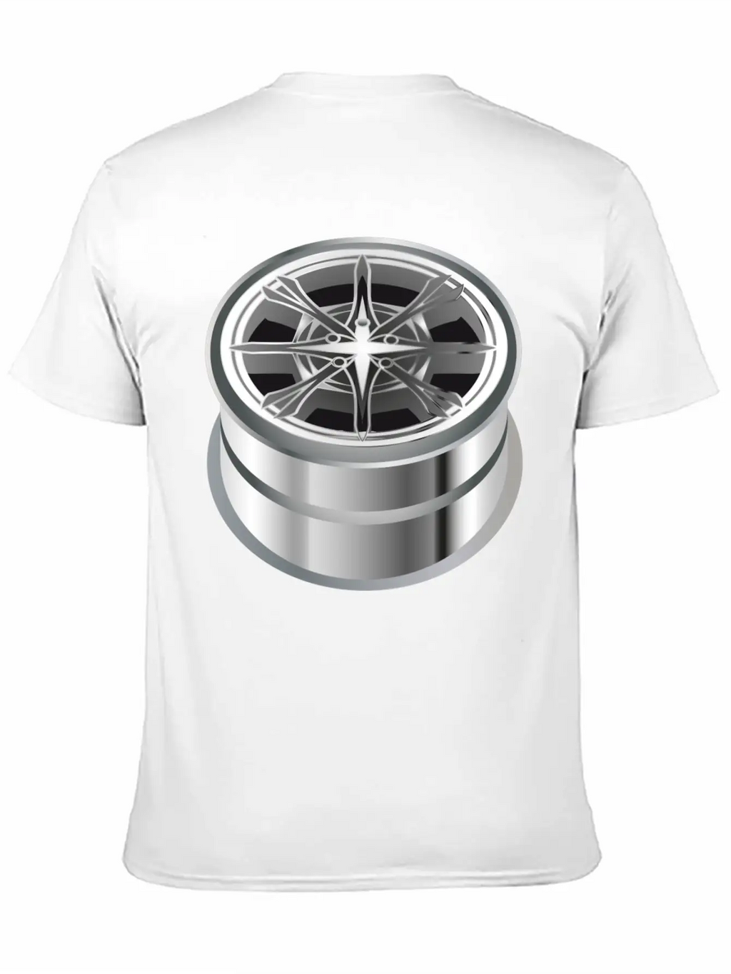 Self-made Shiny Chrome Rim For The Car Essential Cotton Tee For Daily Outfits – Unisex Style