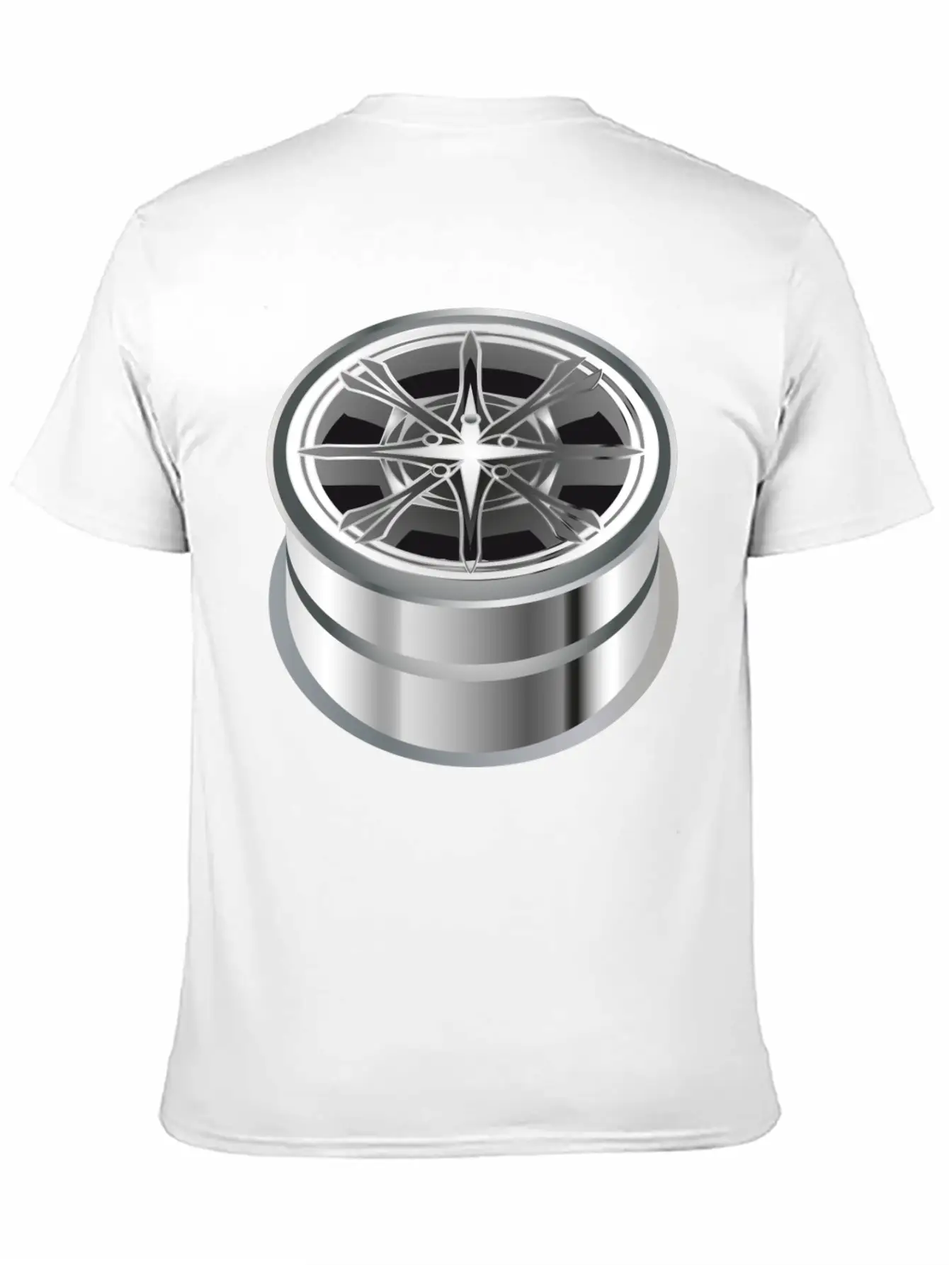 Self-made Shiny Chrome Rim For The Car Essential Cotton Tee For Daily Outfits – Unisex Style