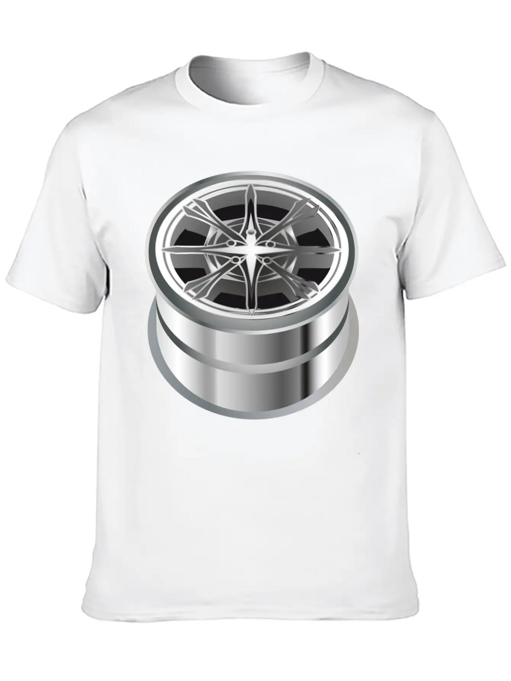 Self-made Shiny Chrome Rim For The Car Essential Cotton Tee For Daily Outfits – Unisex Style