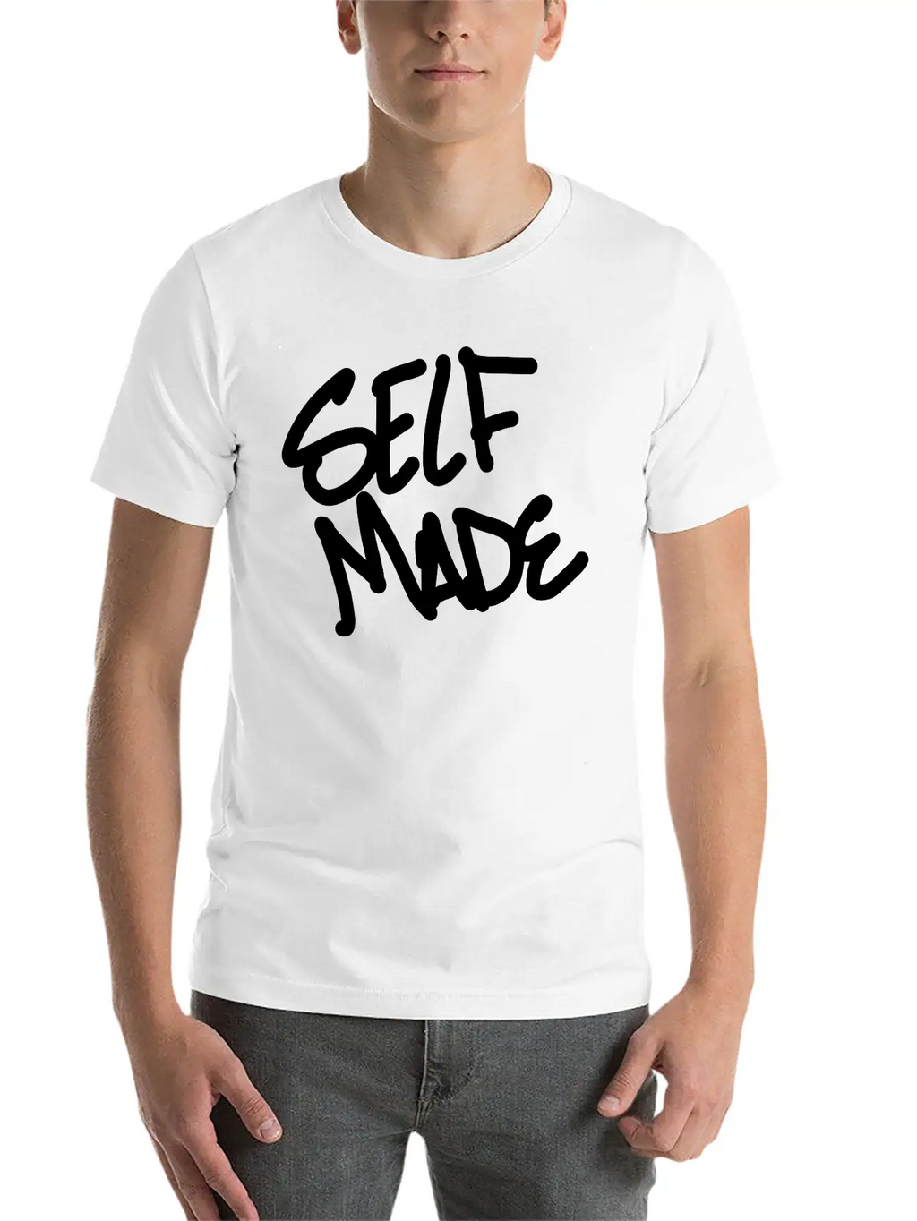 Self Made Unisex Casual T-Shirt – Clean Design For Daily Comfort
