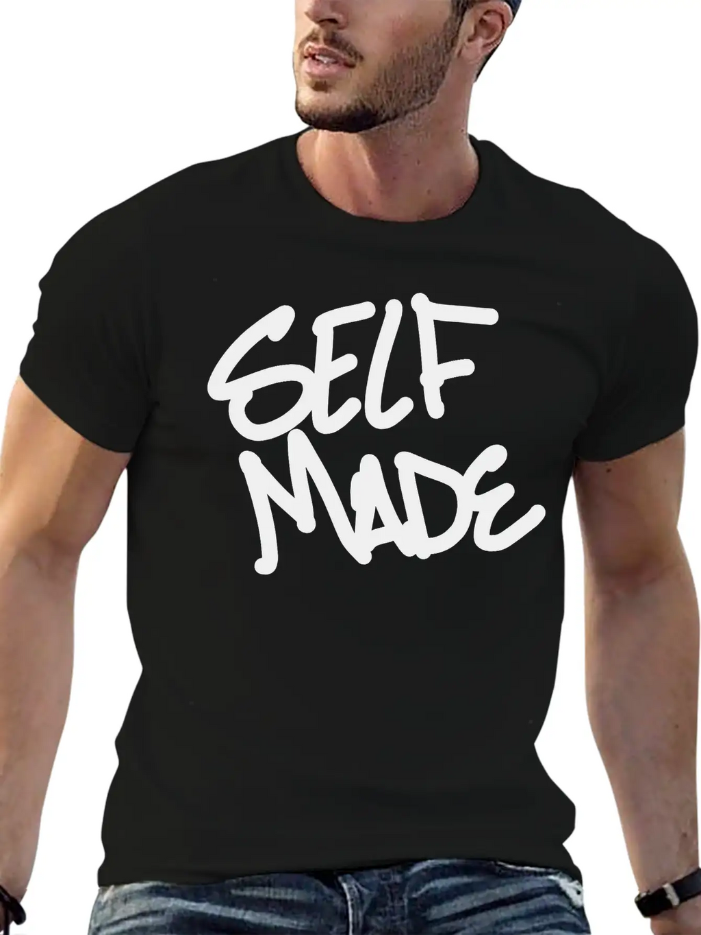 Self Made Unisex Casual T-Shirt – Clean Design For Daily Comfort