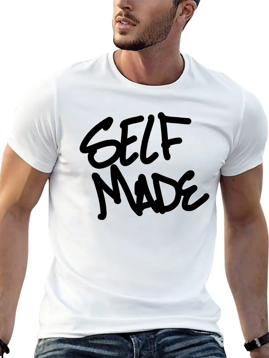 Self Made Unisex Casual T-Shirt – Clean Design For Daily Comfort