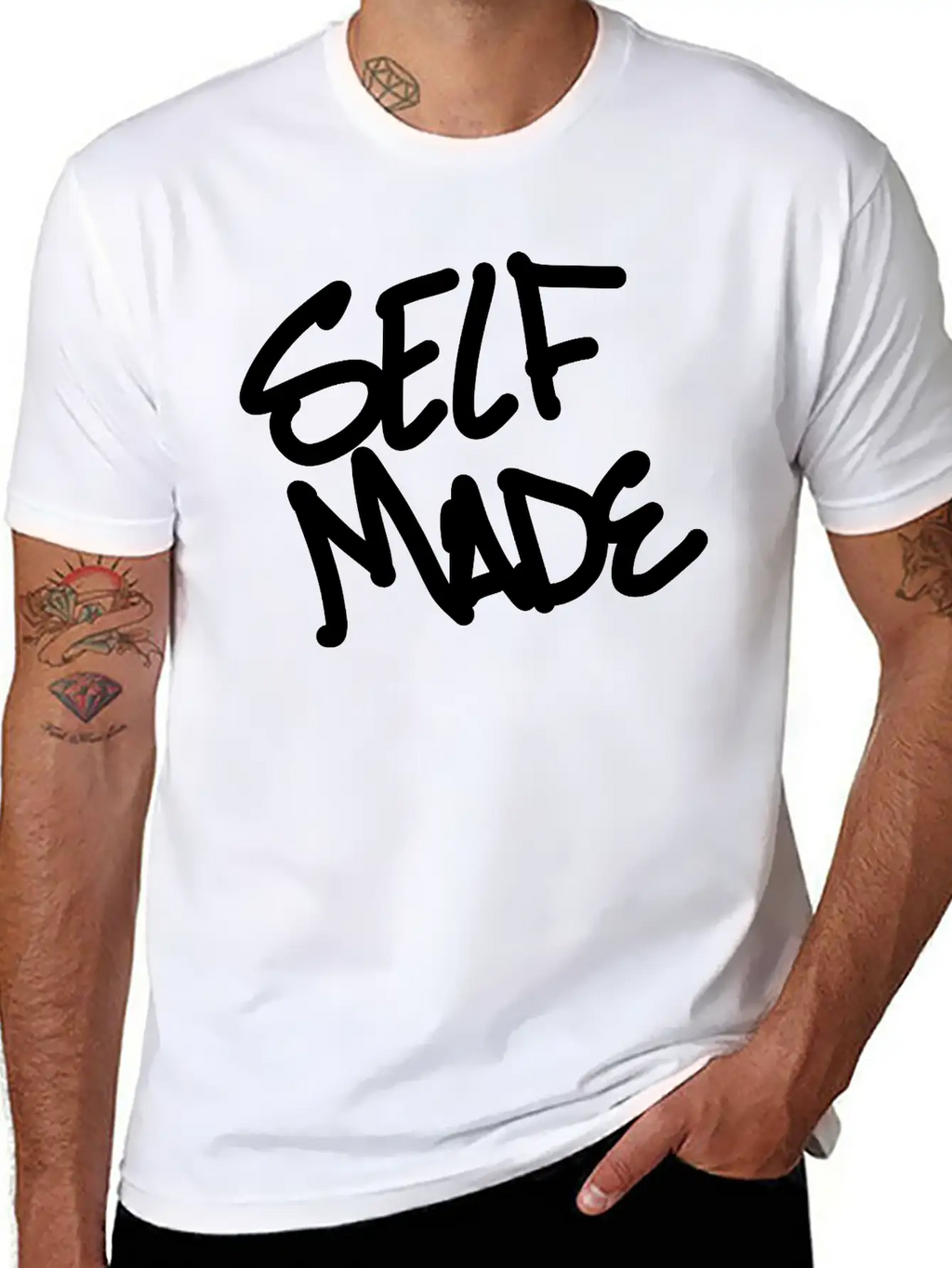 Self Made Unisex Casual T-Shirt – Clean Design For Daily Comfort