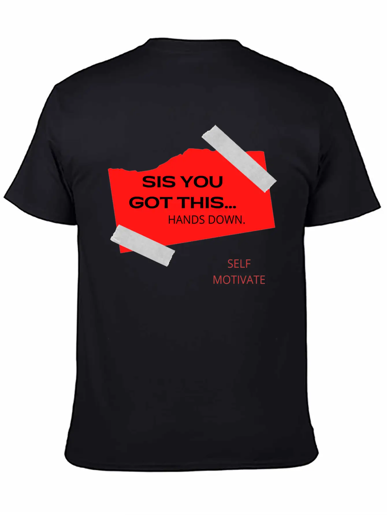 SELF MOTIVATE Unisex Casual T-Shirt – Clean Design For Daily Comfort