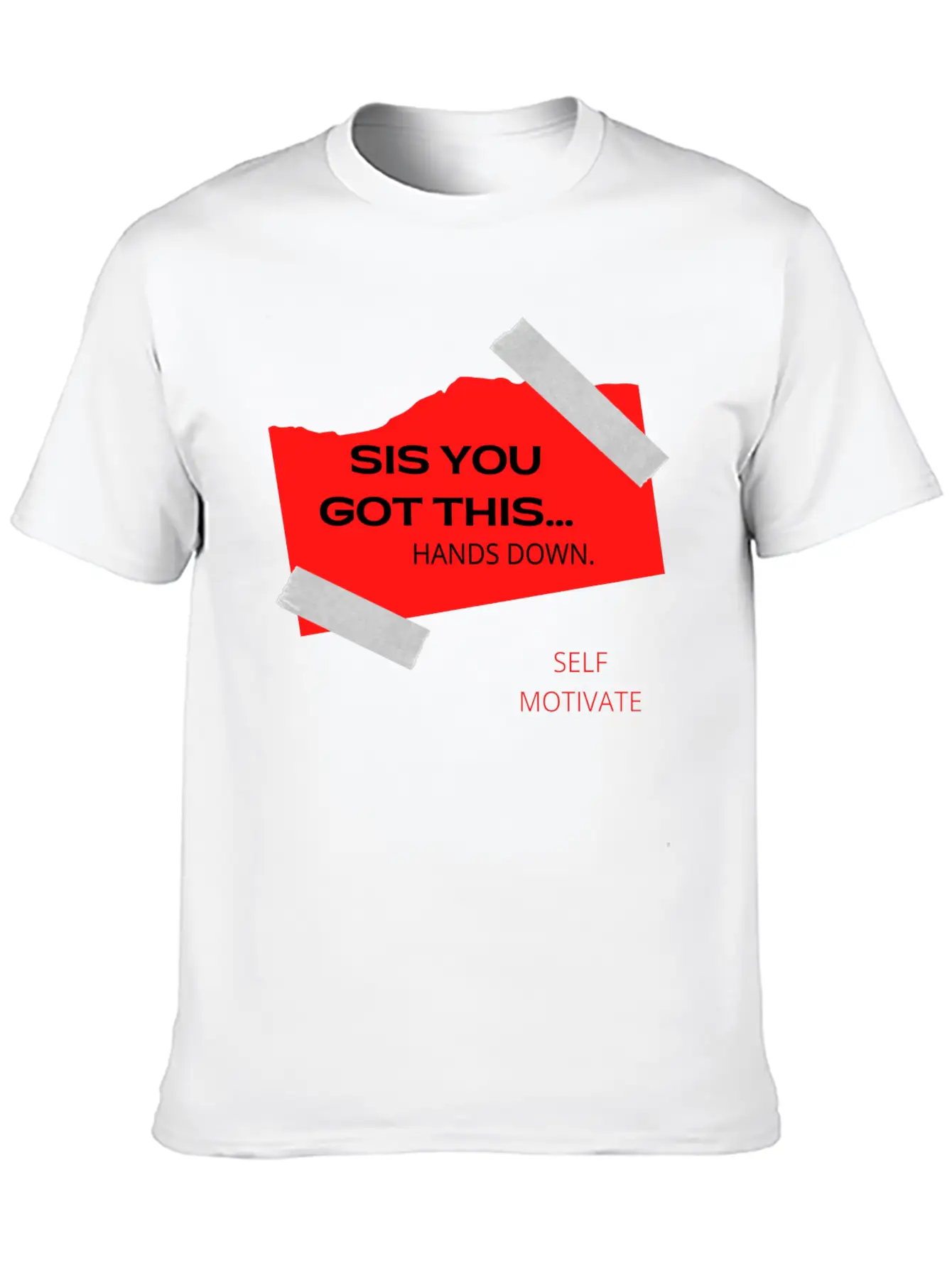 SELF MOTIVATE Unisex Casual T-Shirt – Clean Design For Daily Comfort