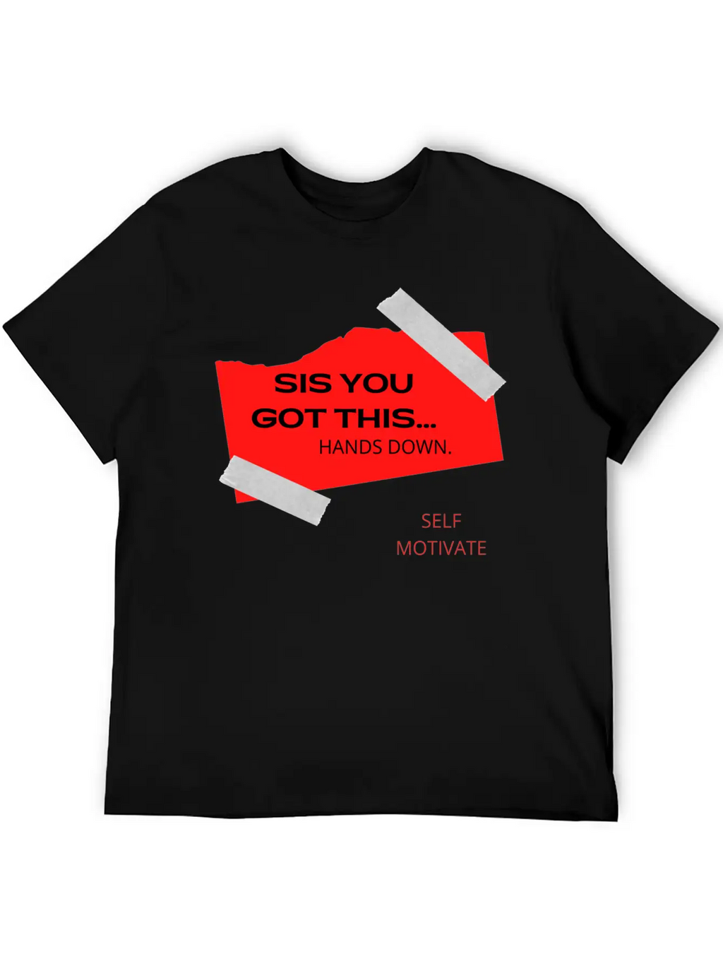 SELF MOTIVATE Unisex Casual T-Shirt – Clean Design For Daily Comfort