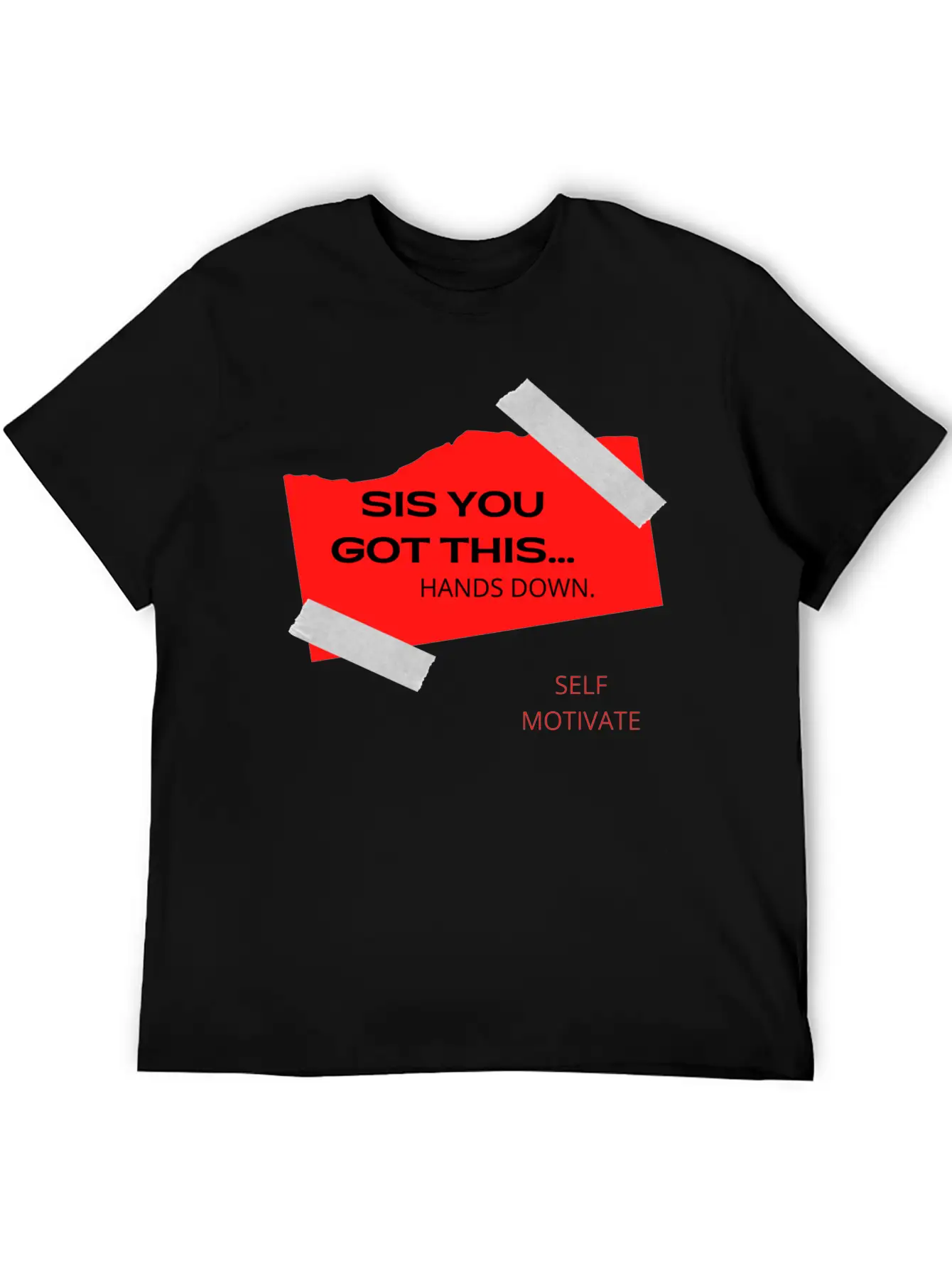 SELF MOTIVATE Unisex Casual T-Shirt – Clean Design For Daily Comfort