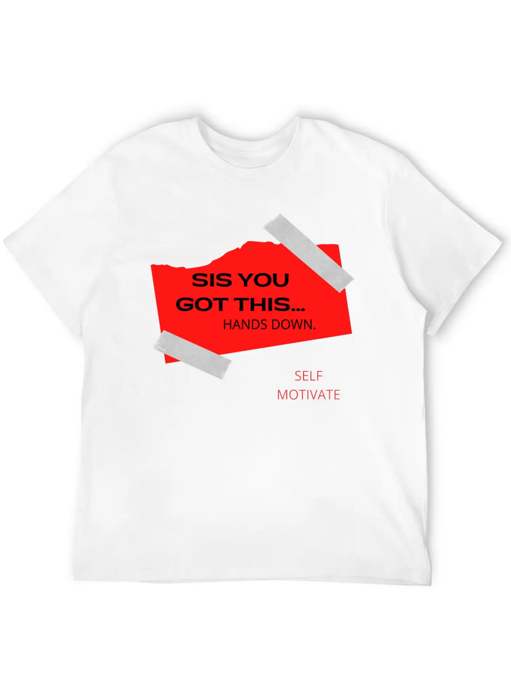 SELF MOTIVATE Unisex Casual T-Shirt – Clean Design For Daily Comfort
