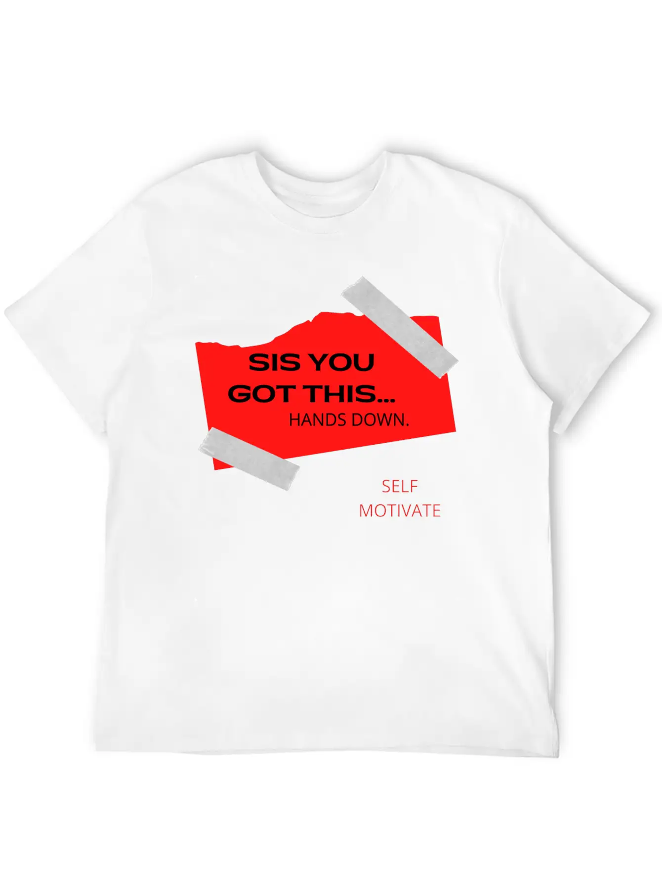 SELF MOTIVATE Unisex Casual T-Shirt – Clean Design For Daily Comfort