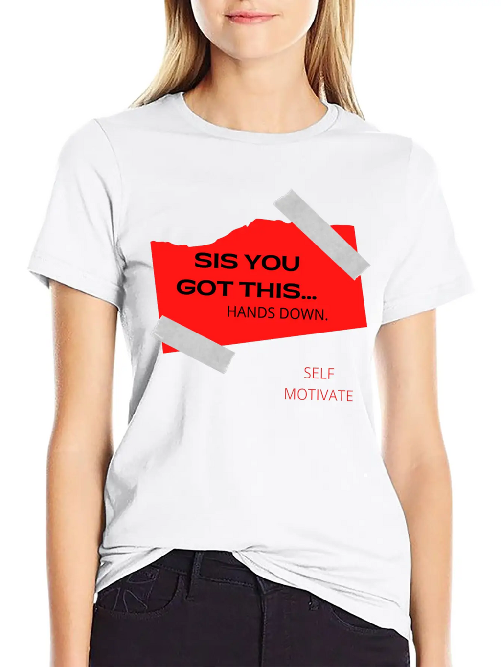 SELF MOTIVATE Unisex Casual T-Shirt – Clean Design For Daily Comfort