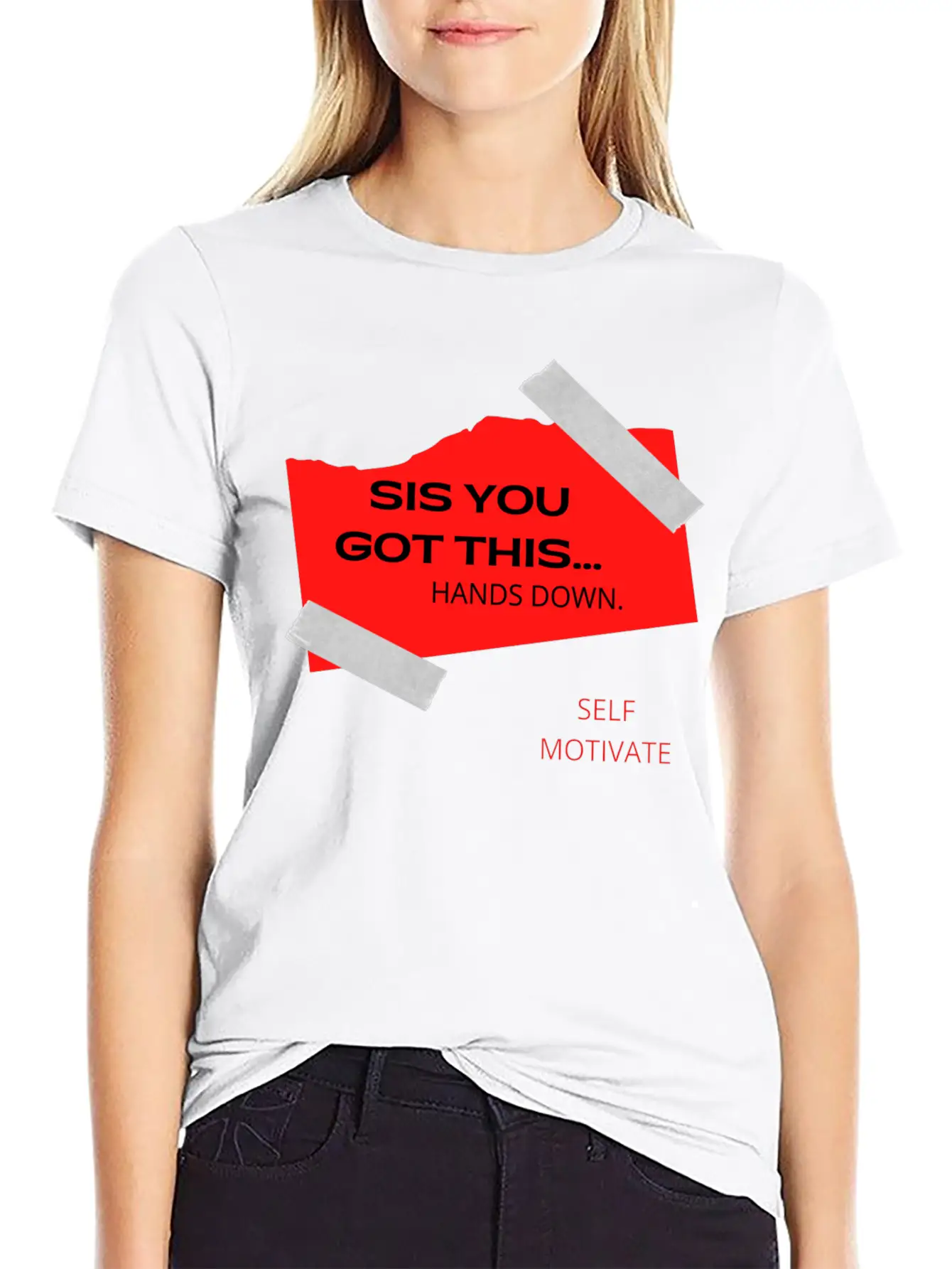 SELF MOTIVATE Unisex Casual T-Shirt – Clean Design For Daily Comfort