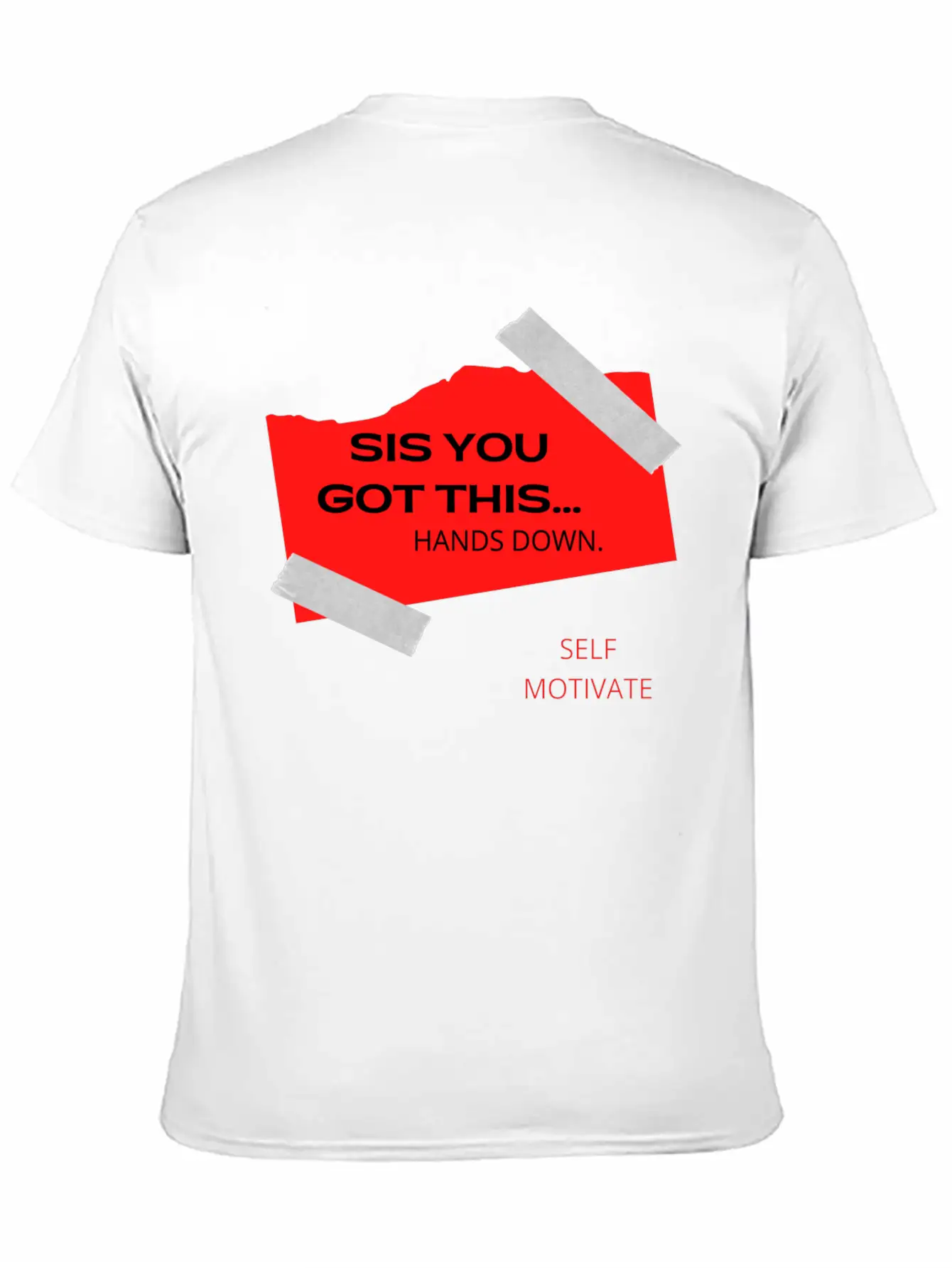 SELF MOTIVATE Unisex Casual T-Shirt – Clean Design For Daily Comfort