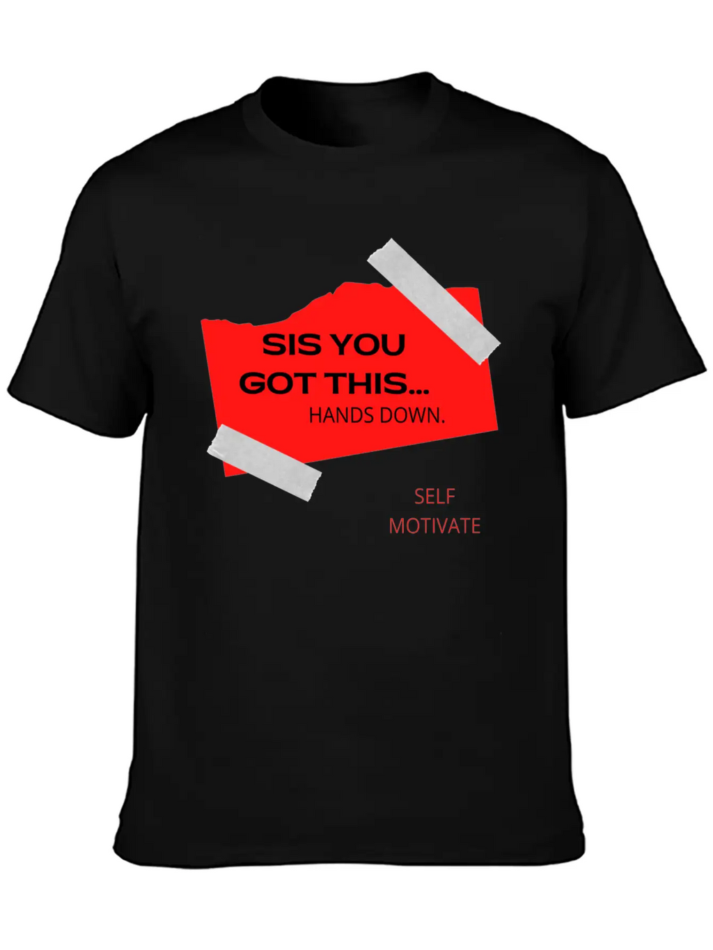 SELF MOTIVATE Unisex Casual T-Shirt – Clean Design For Daily Comfort