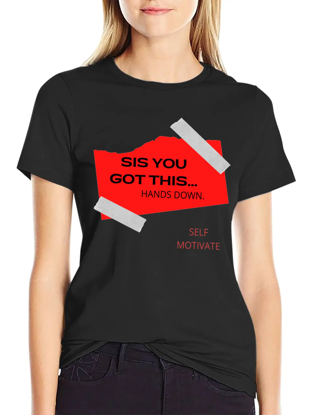 SELF MOTIVATE Unisex Casual T-Shirt – Clean Design For Daily Comfort