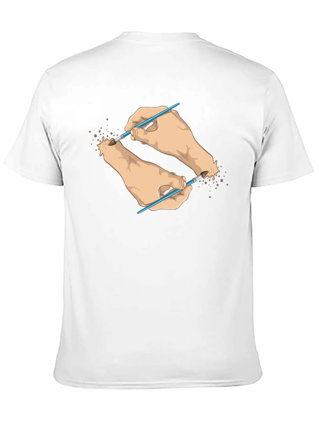 Self Painted Unisex Casual T-Shirt – Clean Design For Daily Comfort