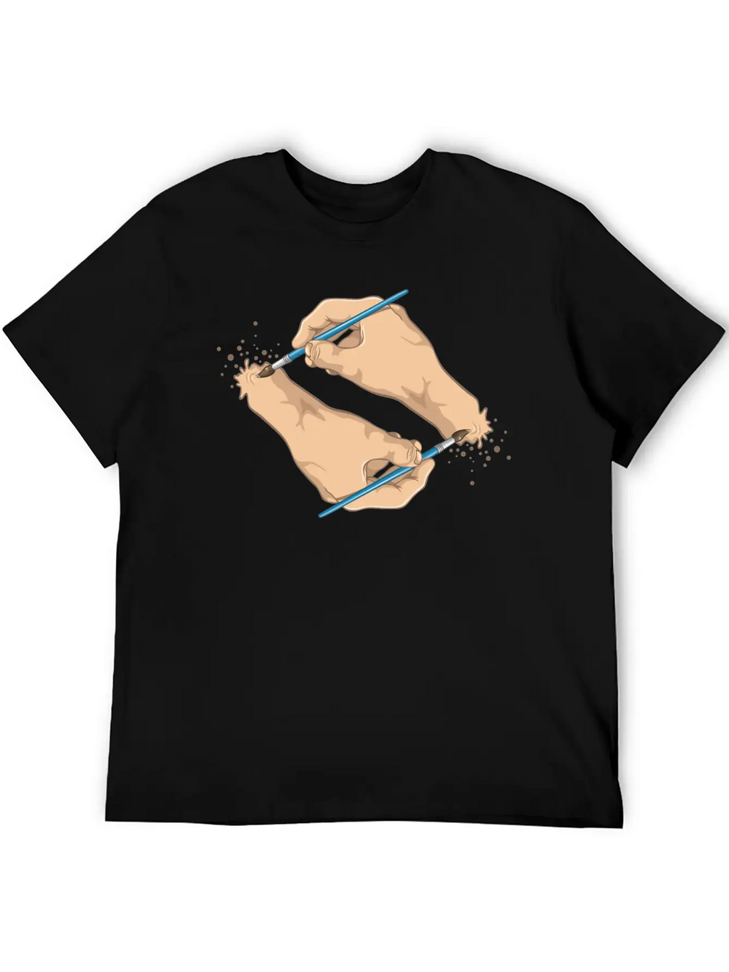Self Painted Unisex Casual T-Shirt – Clean Design For Daily Comfort
