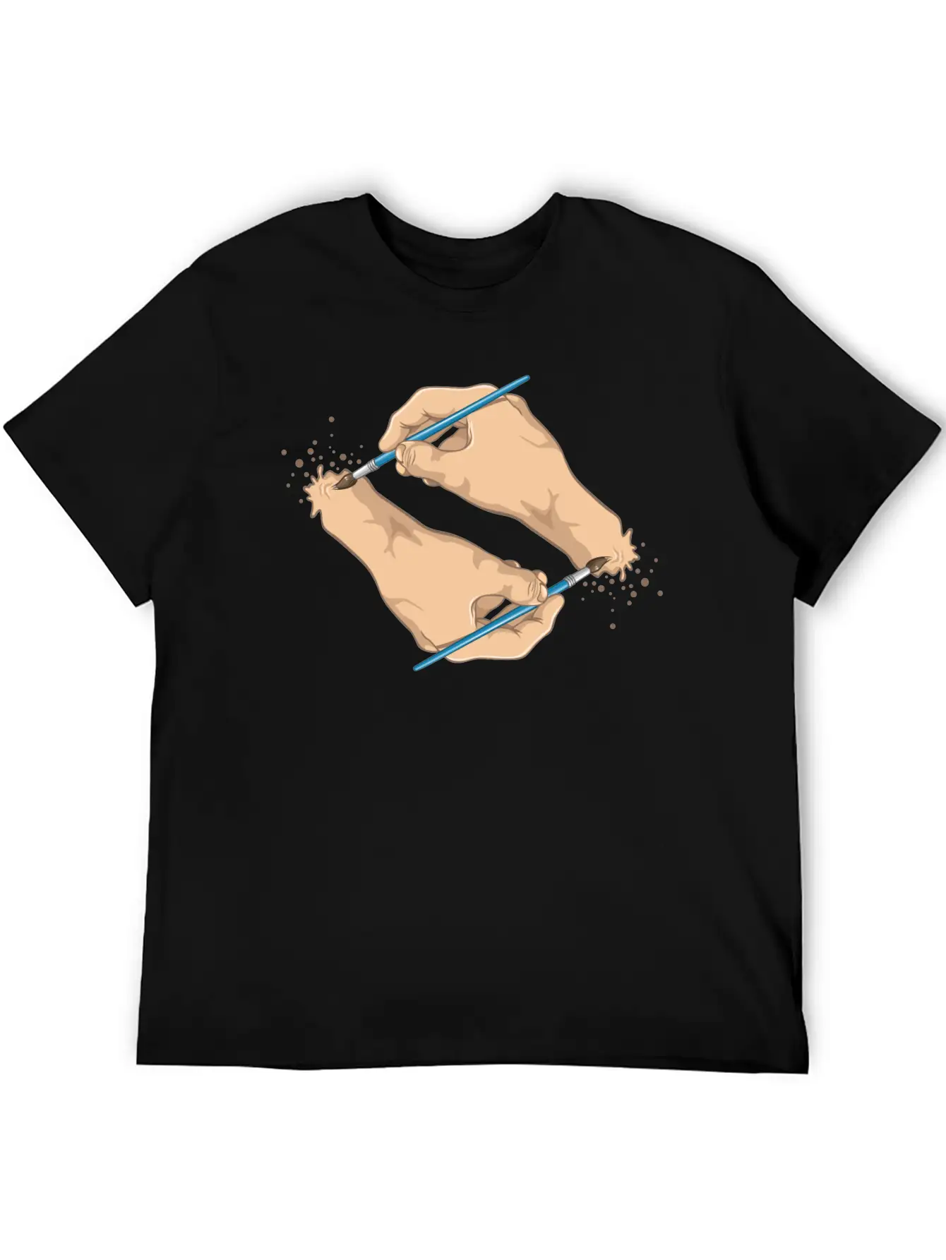 Self Painted Unisex Casual T-Shirt – Clean Design For Daily Comfort