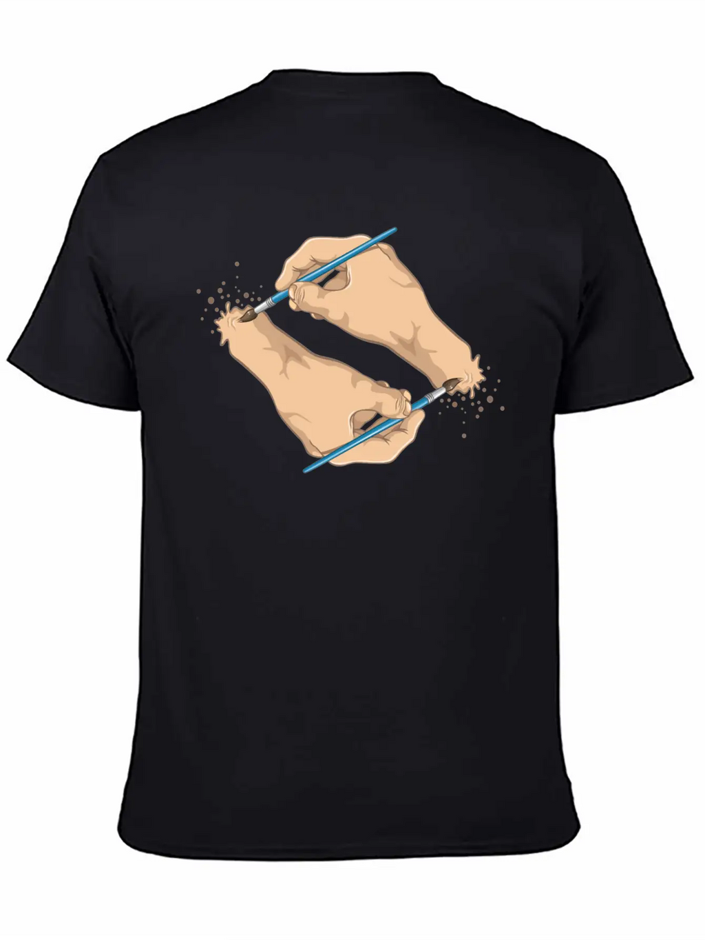 Self Painted Unisex Casual T-Shirt – Clean Design For Daily Comfort