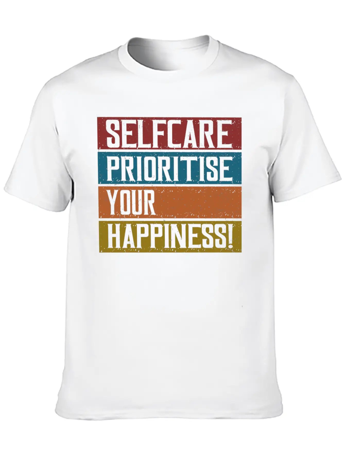 Selfcare Prioritise Your Happiness Breathable Graphic T-Shirt – Perfect For Casual Days
