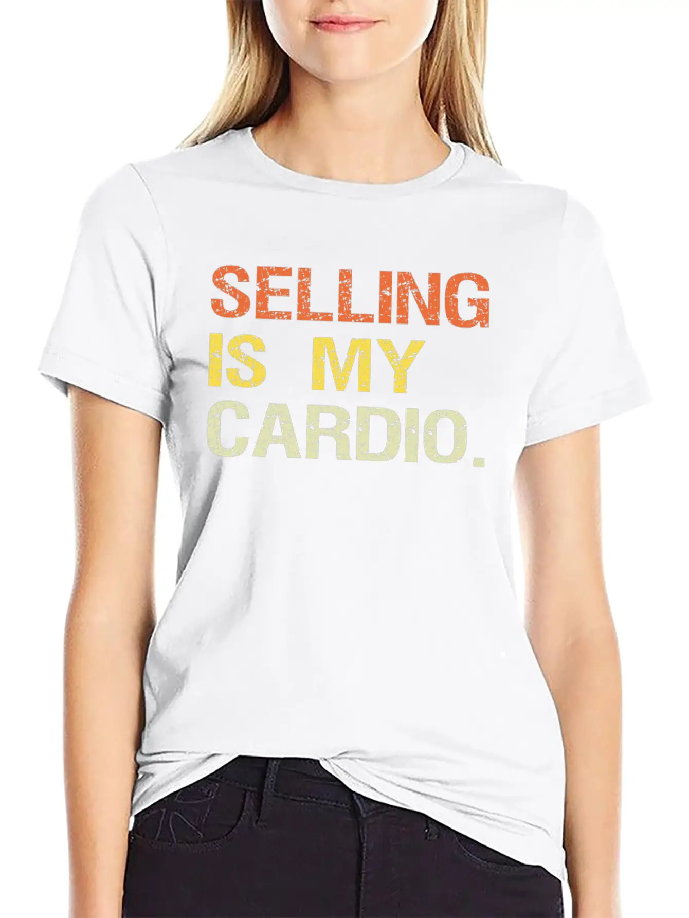 Selling Is My Cardio Salesman Salespeople Sales Unisex Casual T-Shirt – Clean Design For Daily Comfort
