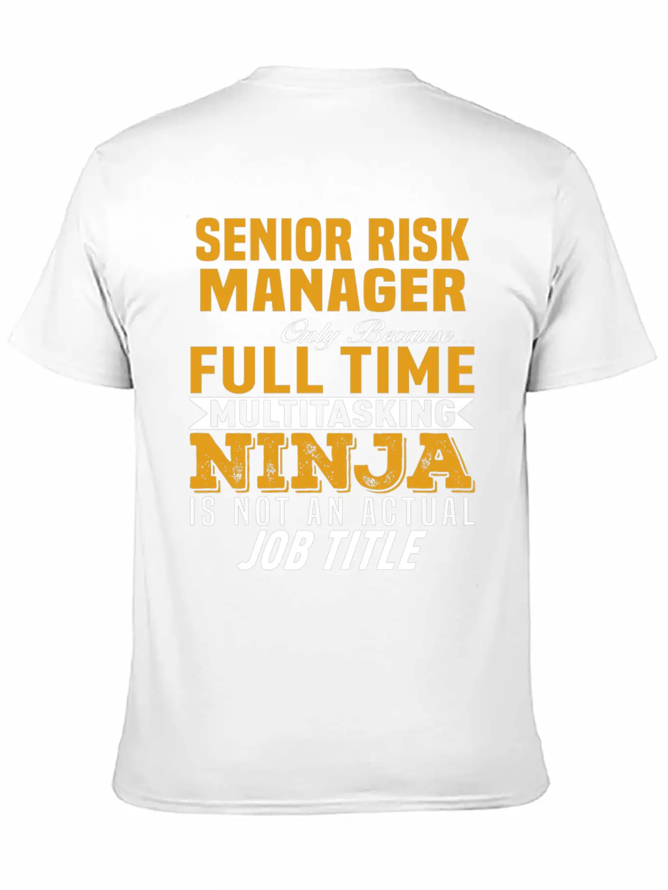 Senior Risk Manager Essential Cotton Tee For Daily Outfits – Unisex Style