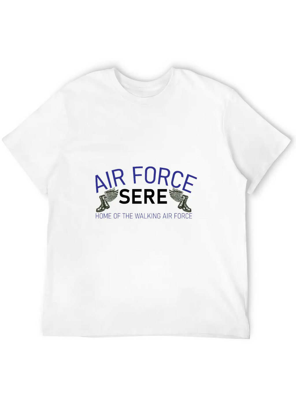 Sere The Walking Air Force Unisex Short Sleeve Soft Cotton T-Shirt – Casual Everyday Wear