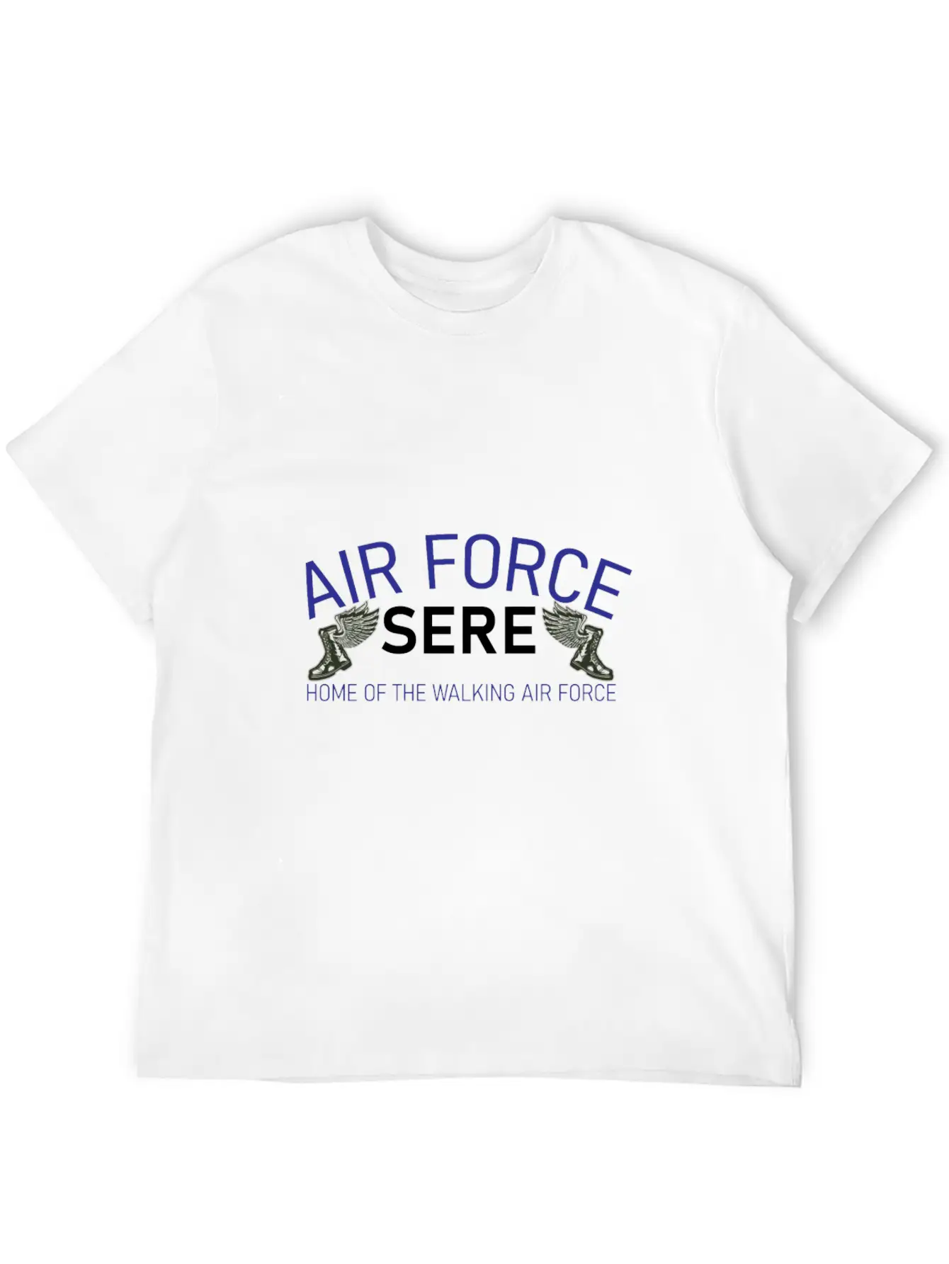 Sere The Walking Air Force Unisex Short Sleeve Soft Cotton T-Shirt – Casual Everyday Wear