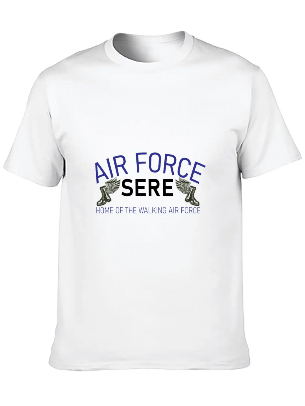 Sere The Walking Air Force Unisex Short Sleeve Soft Cotton T-Shirt – Casual Everyday Wear