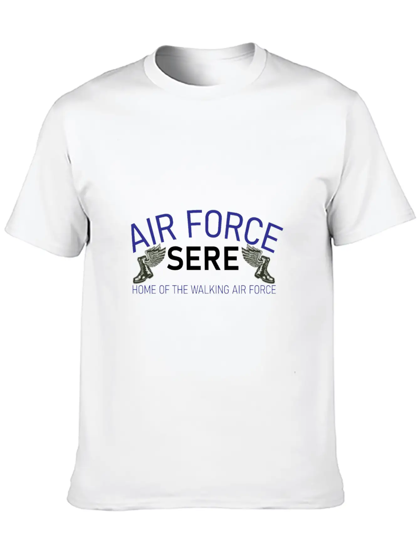 Sere The Walking Air Force Unisex Short Sleeve Soft Cotton T-Shirt – Casual Everyday Wear