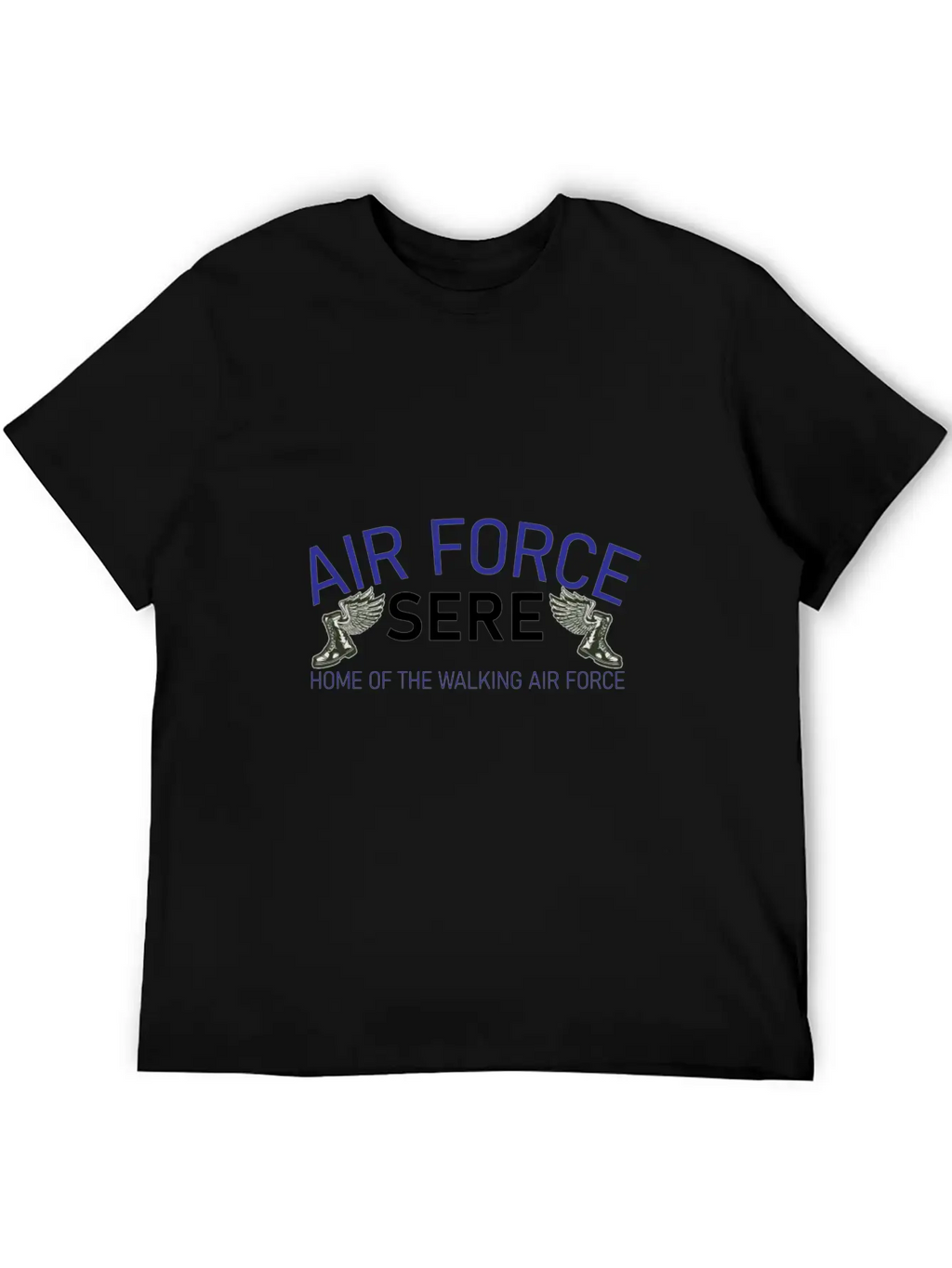 Sere The Walking Air Force Unisex Short Sleeve Soft Cotton T-Shirt – Casual Everyday Wear