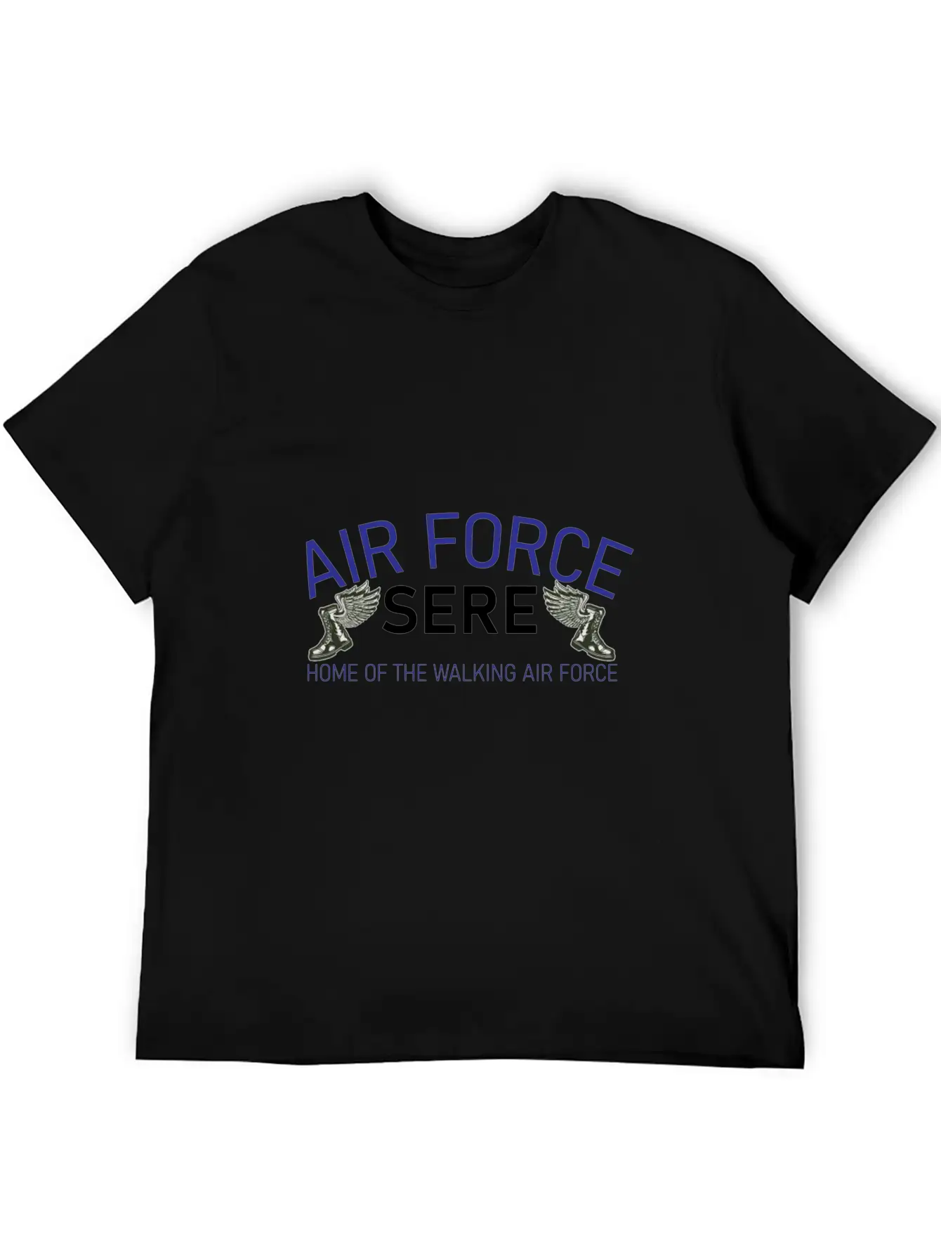 Sere The Walking Air Force Unisex Short Sleeve Soft Cotton T-Shirt – Casual Everyday Wear