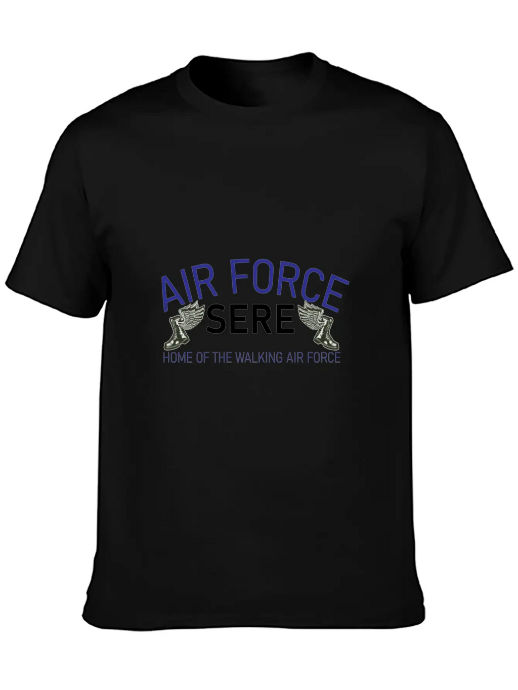 Sere The Walking Air Force Unisex Short Sleeve Soft Cotton T-Shirt – Casual Everyday Wear