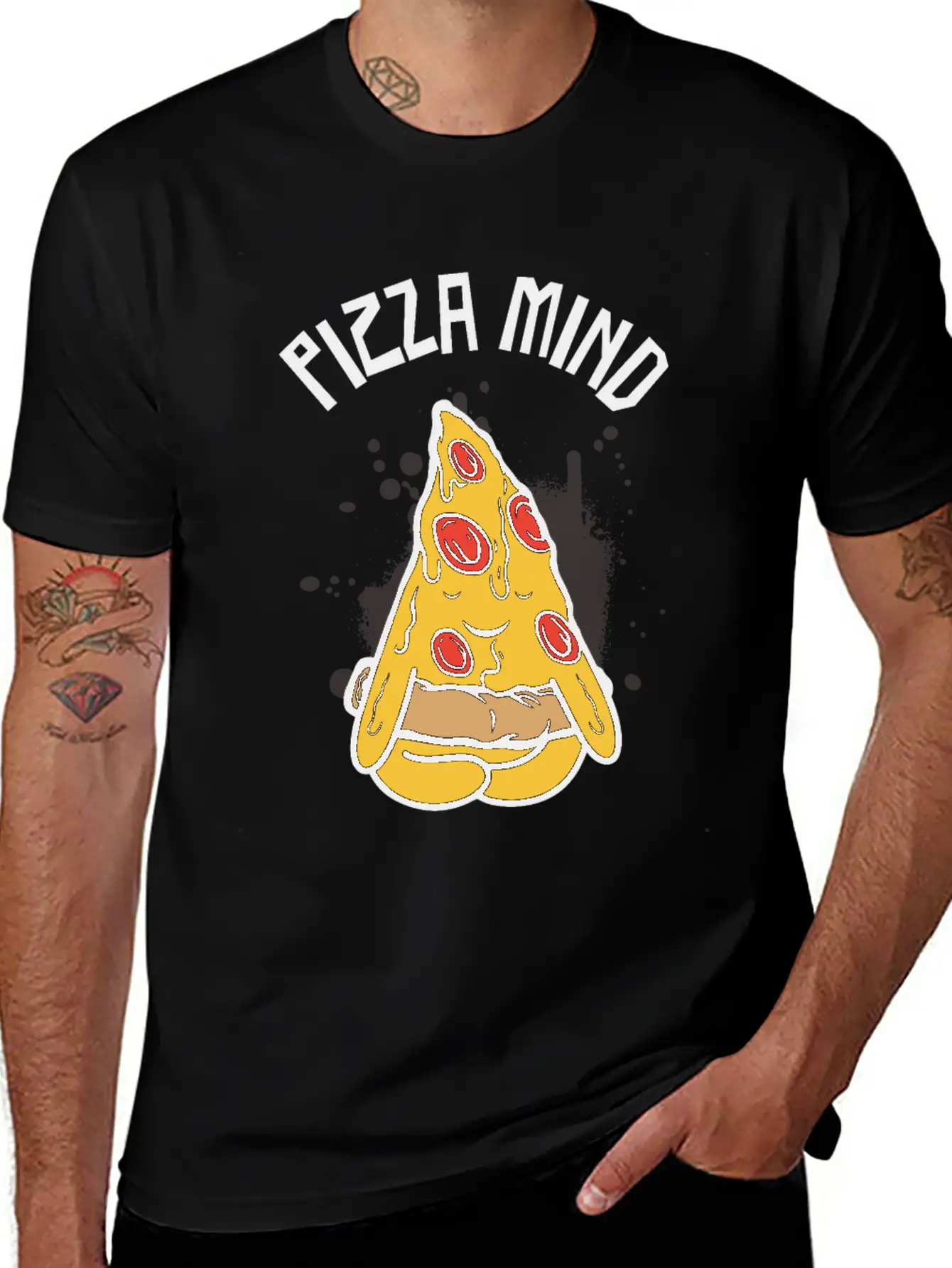 Serenity Pizza Meditation Yoga Pizza Lover Yoga Essential Cotton Tee For Daily Outfits – Unisex Style