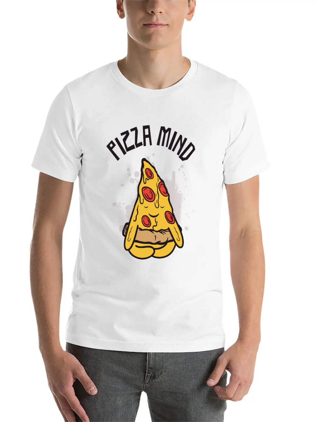 Serenity Pizza Meditation Yoga Pizza Lover Yoga Essential Cotton Tee For Daily Outfits – Unisex Style
