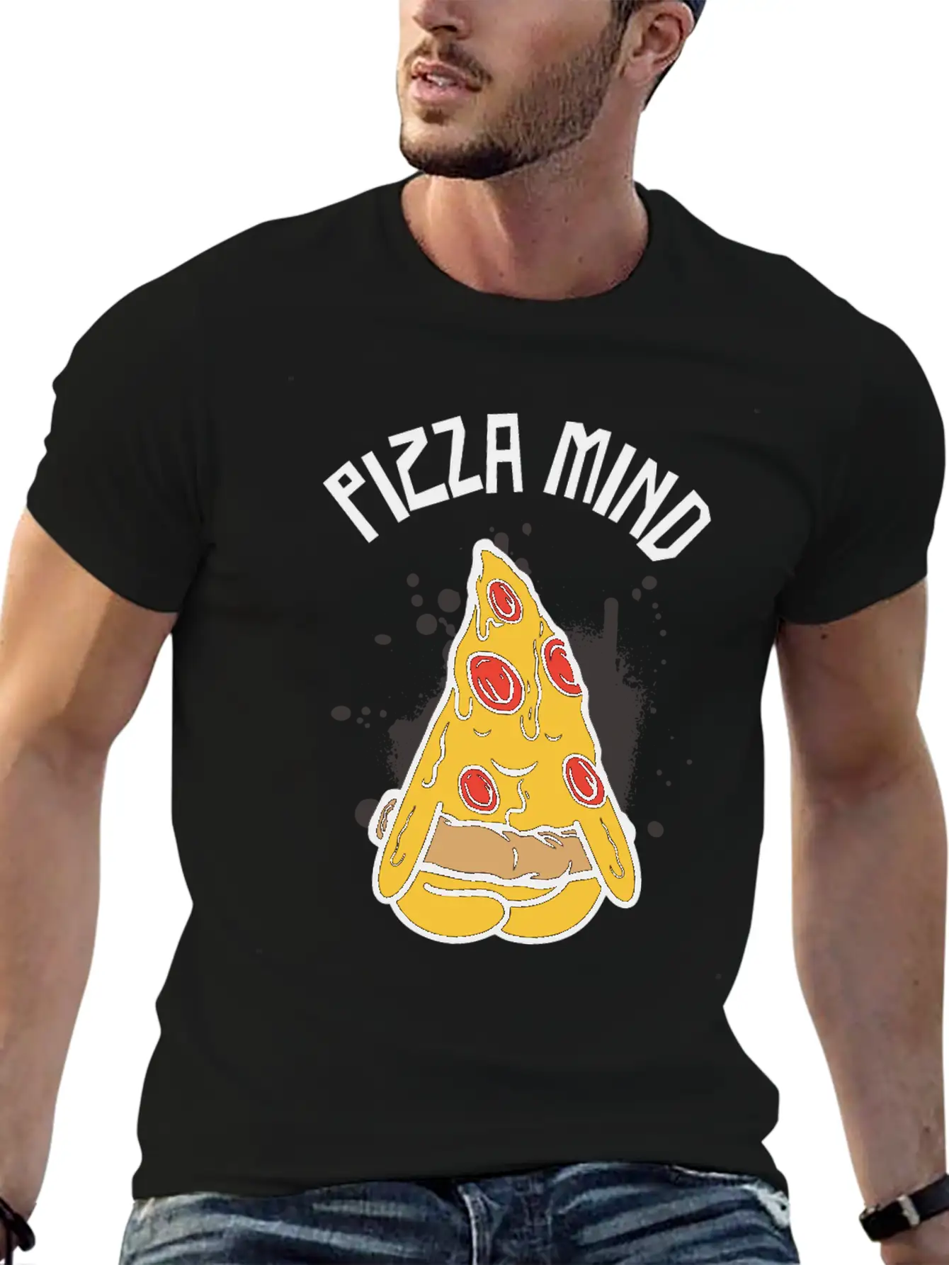 Serenity Pizza Meditation Yoga Pizza Lover Yoga Essential Cotton Tee For Daily Outfits – Unisex Style