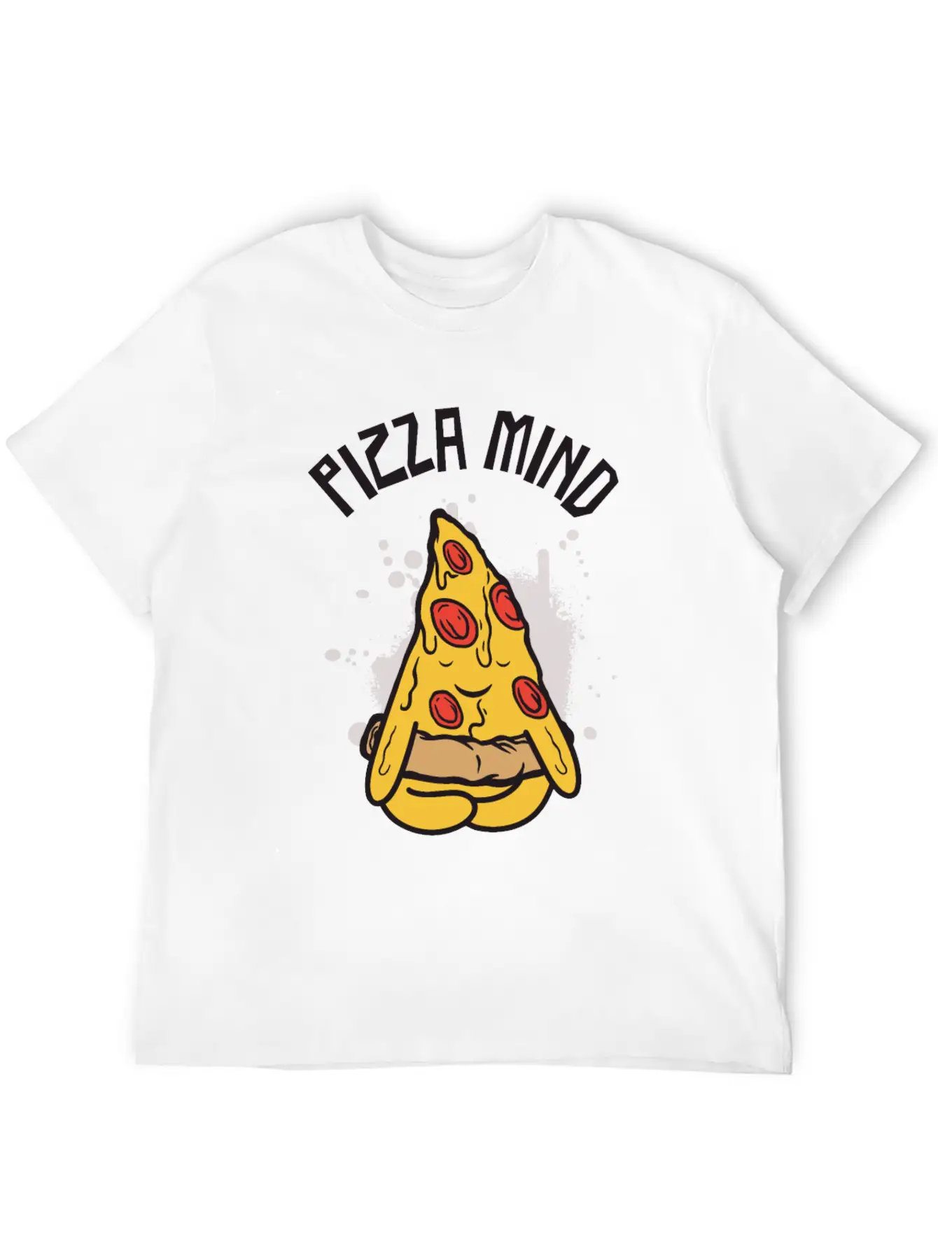 Serenity Pizza Meditation Yoga Pizza Lover Yoga Essential Cotton Tee For Daily Outfits – Unisex Style