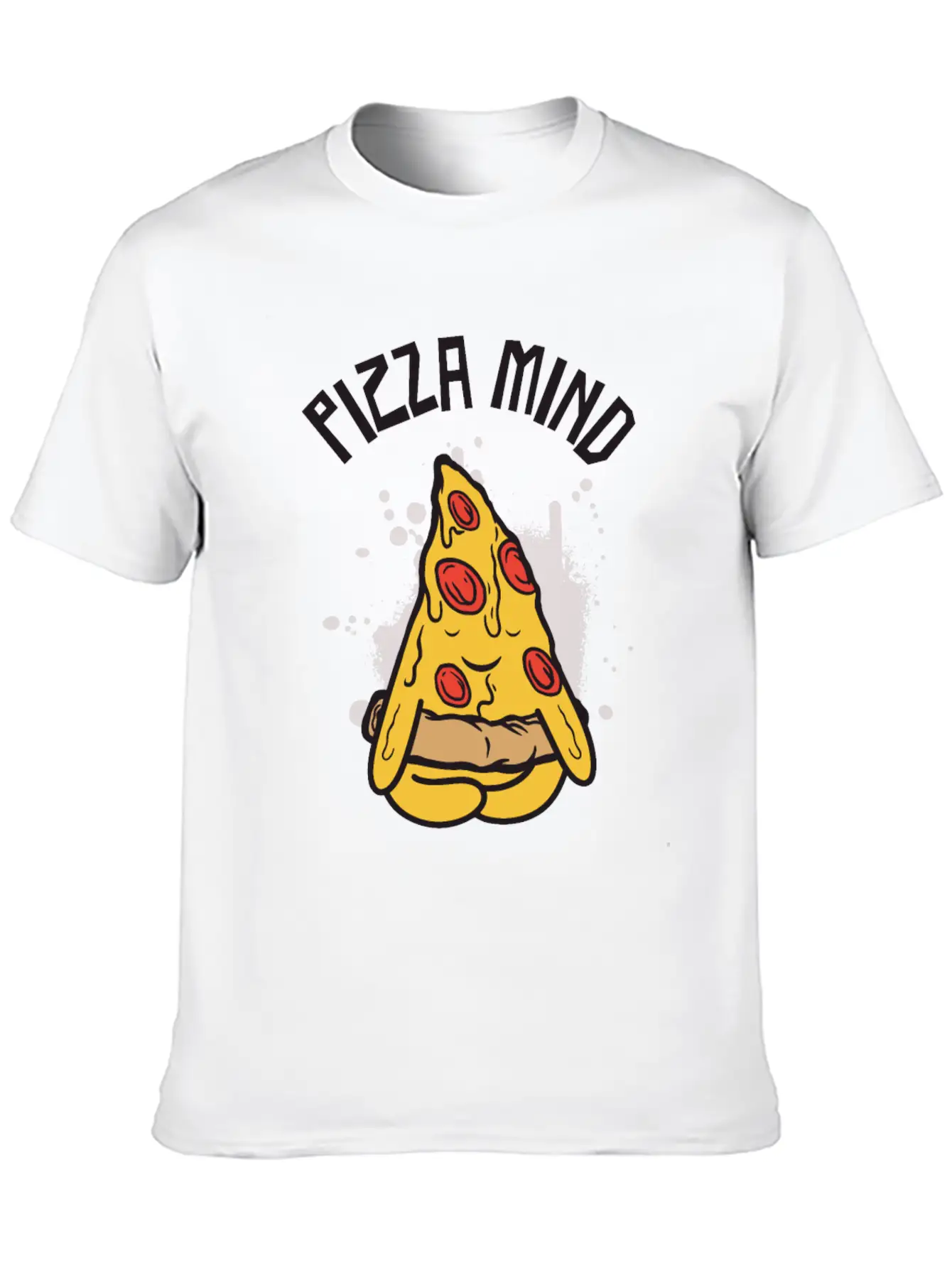 Serenity Pizza Meditation Yoga Pizza Lover Yoga Essential Cotton Tee For Daily Outfits – Unisex Style