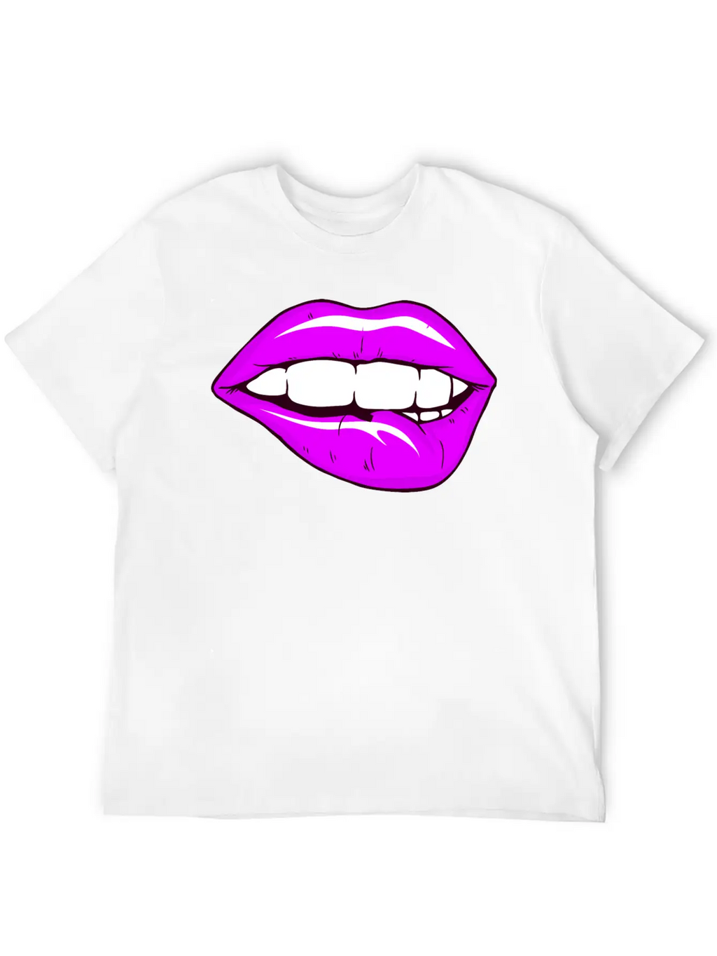 Sexy Lips Mouth Unisex Casual T-Shirt – Clean Design For Daily Comfort