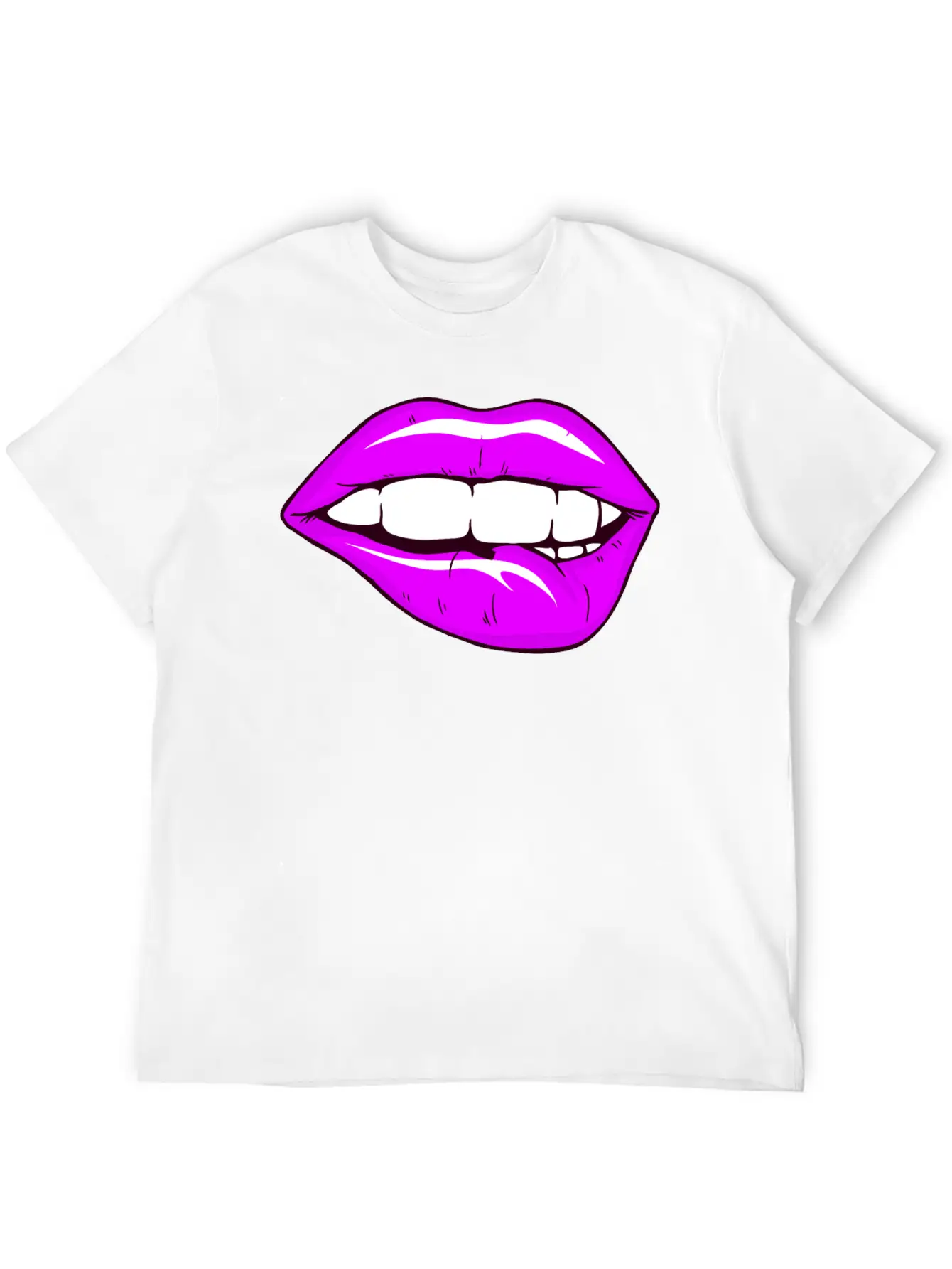 Sexy Lips Mouth Unisex Casual T-Shirt – Clean Design For Daily Comfort