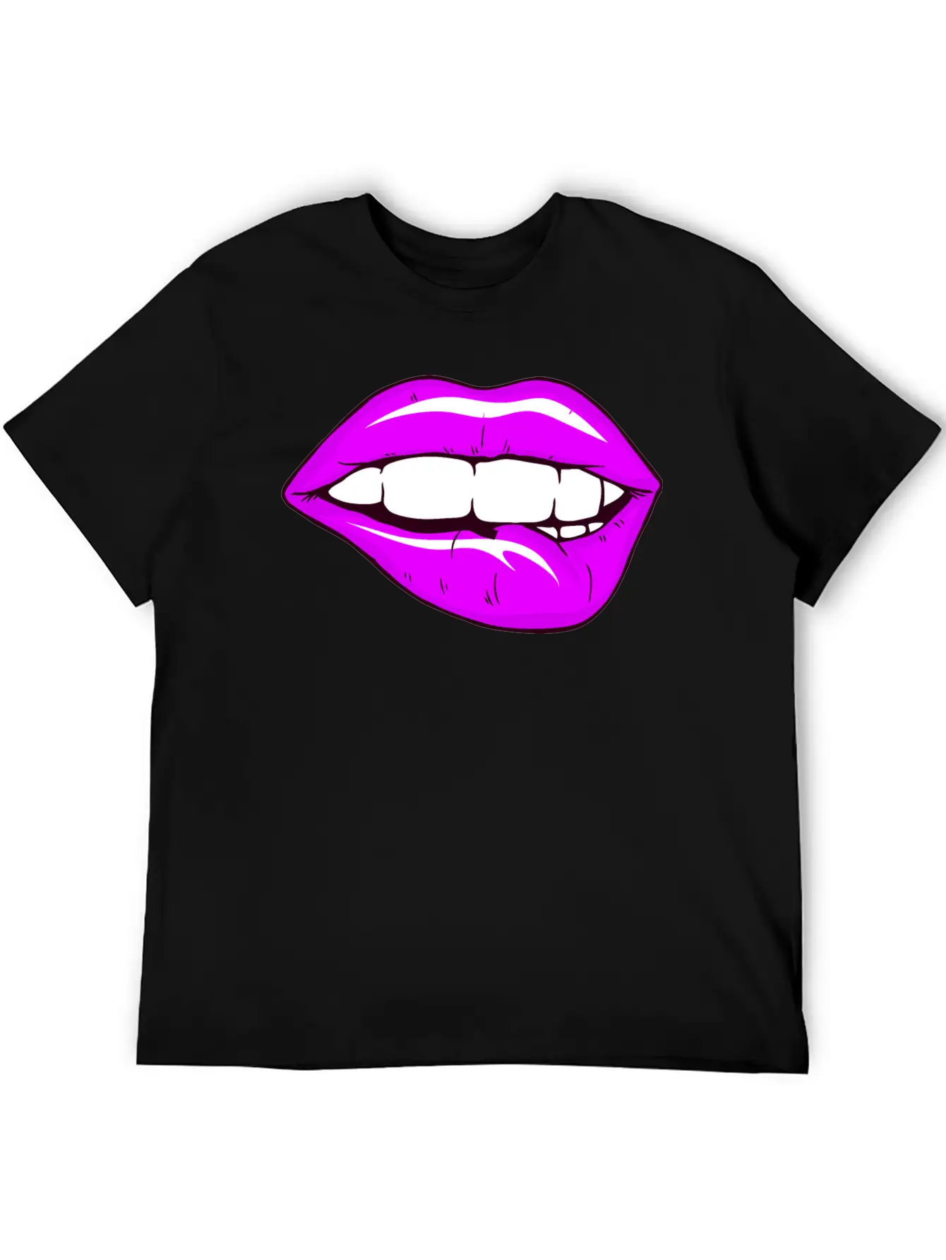 Sexy Lips Mouth Unisex Casual T-Shirt – Clean Design For Daily Comfort