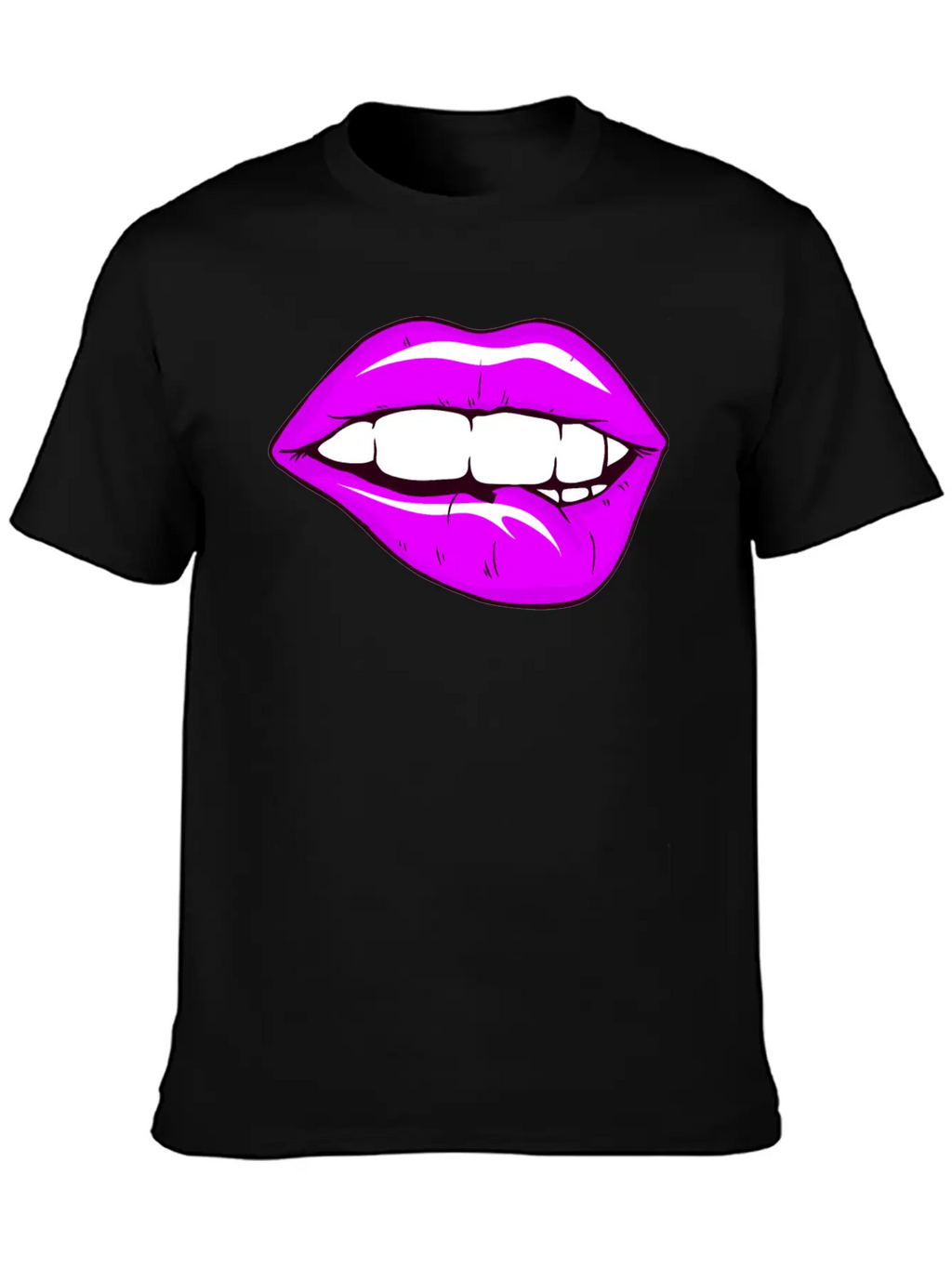 Sexy Lips Mouth Unisex Casual T-Shirt – Clean Design For Daily Comfort