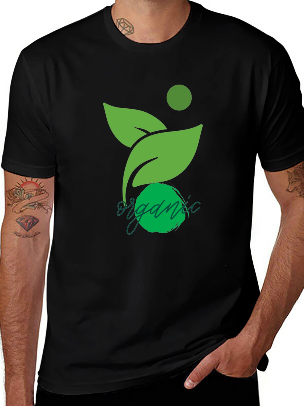 Organic Design Black T-Shirt