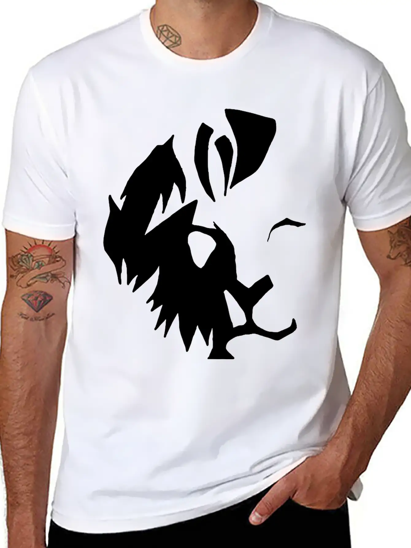 Shadow Lion Breathable Soft Cotton T-Shirt – Timeless Casual Look