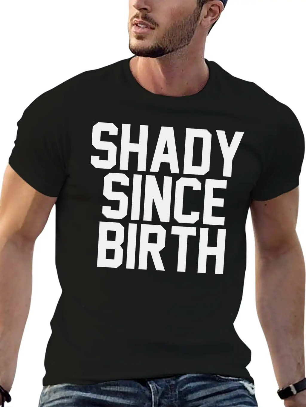 Shady Since Birth Unisex Casual T-Shirt – Clean Design For Daily Comfort