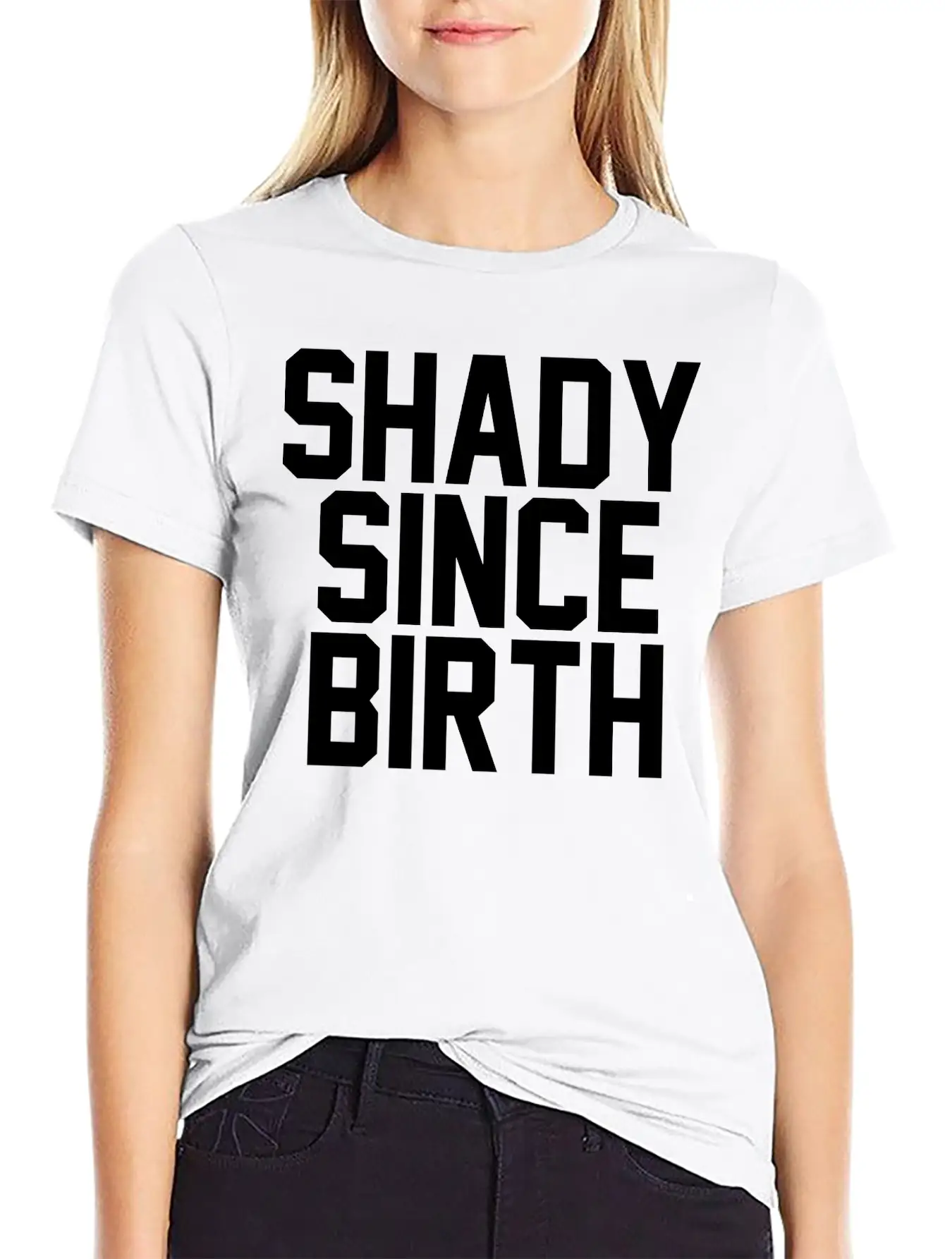 Shady Since Birth Unisex Casual T-Shirt – Clean Design For Daily Comfort