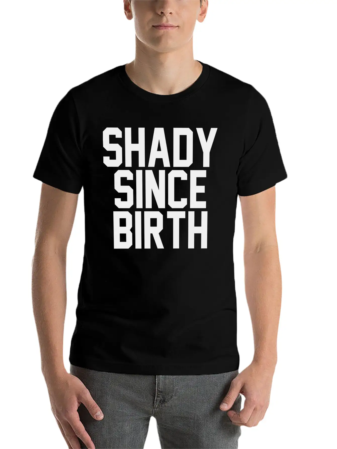 Shady Since Birth Unisex Casual T-Shirt – Clean Design For Daily Comfort