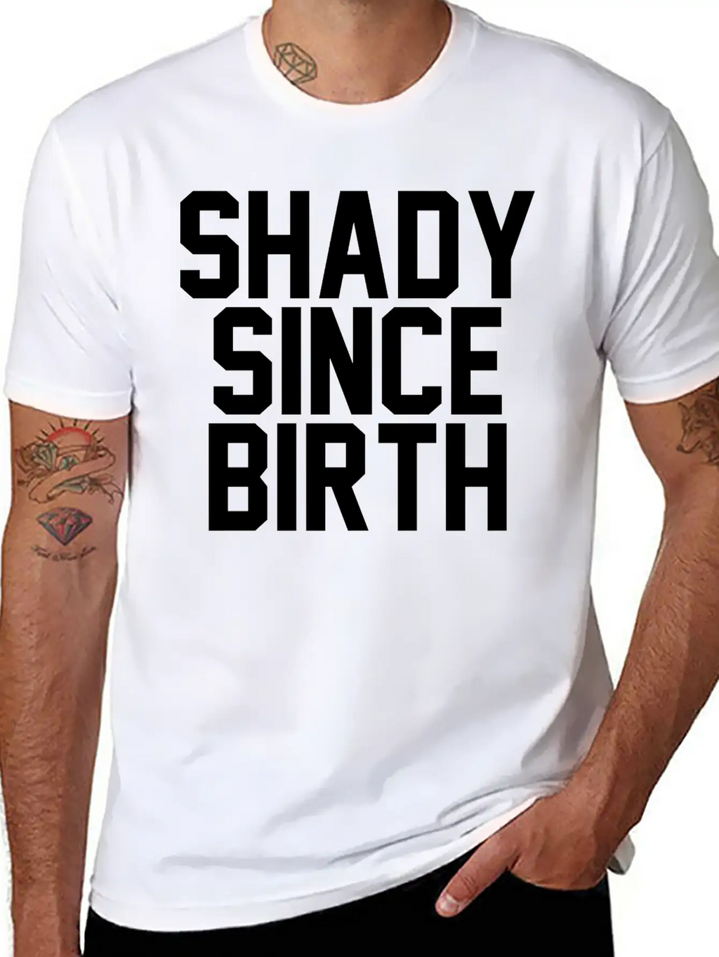 Shady Since Birth Unisex Casual T-Shirt – Clean Design For Daily Comfort